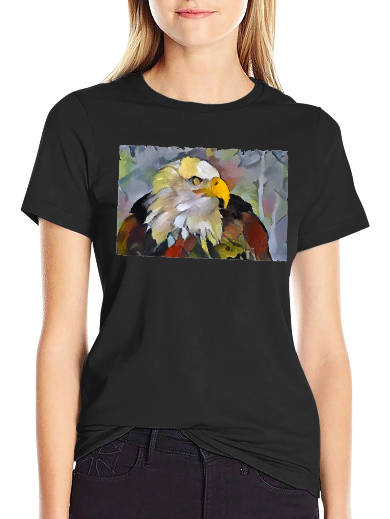 Eagle Graphic T-Shirt - Bold Artistic Design