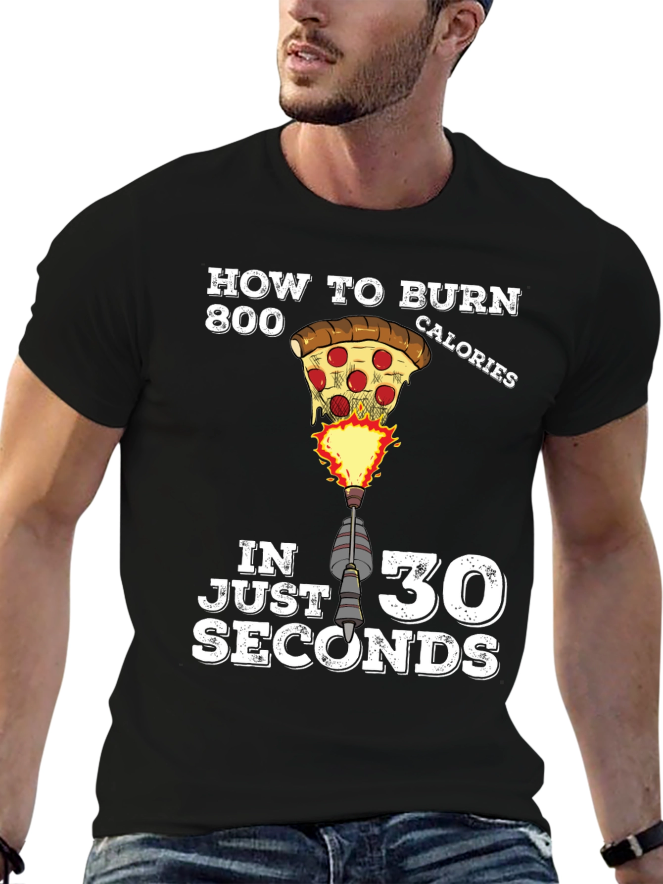 Pizza Calories Burn T-Shirt