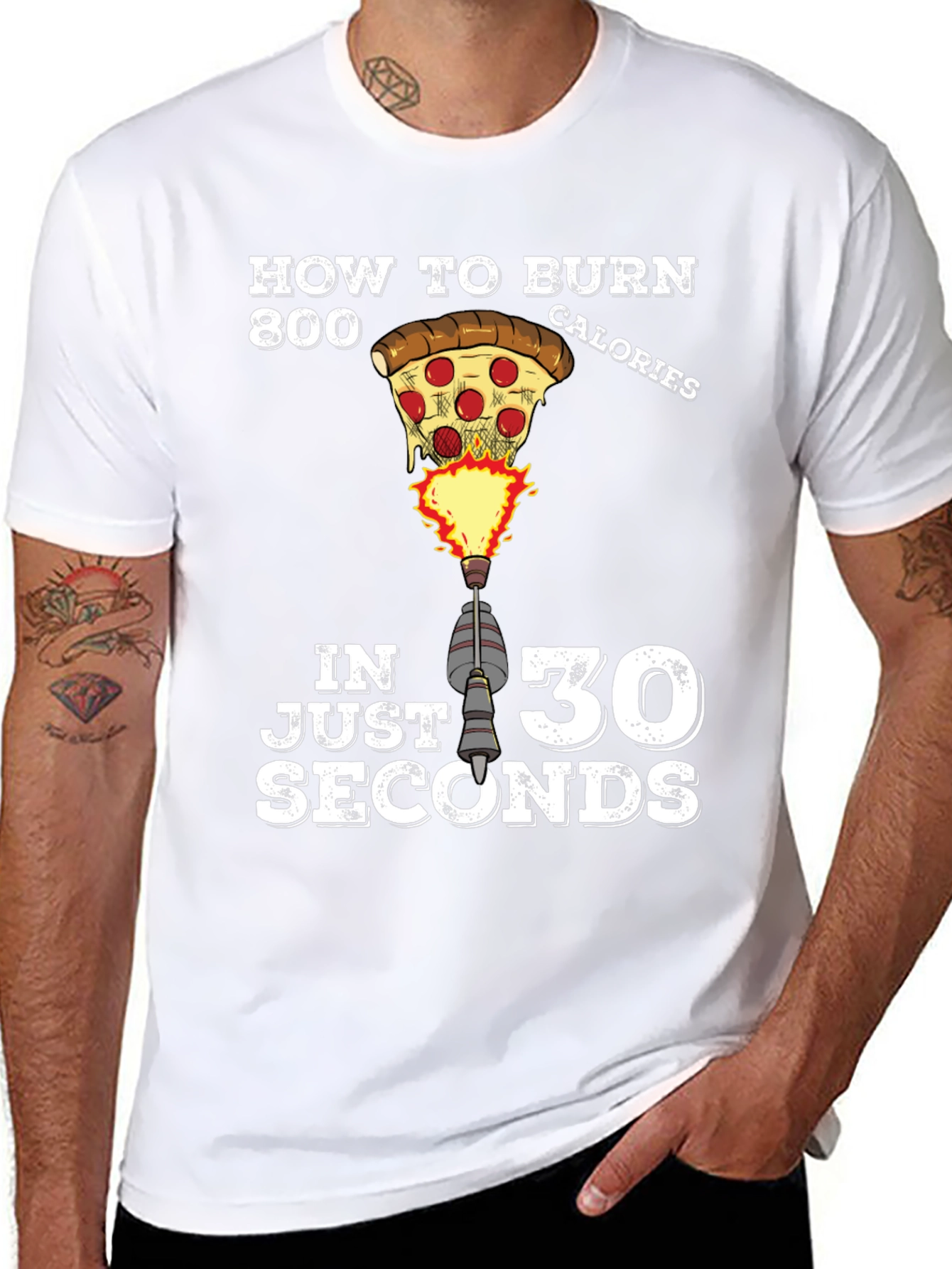 Pizza Calories Burn T-Shirt