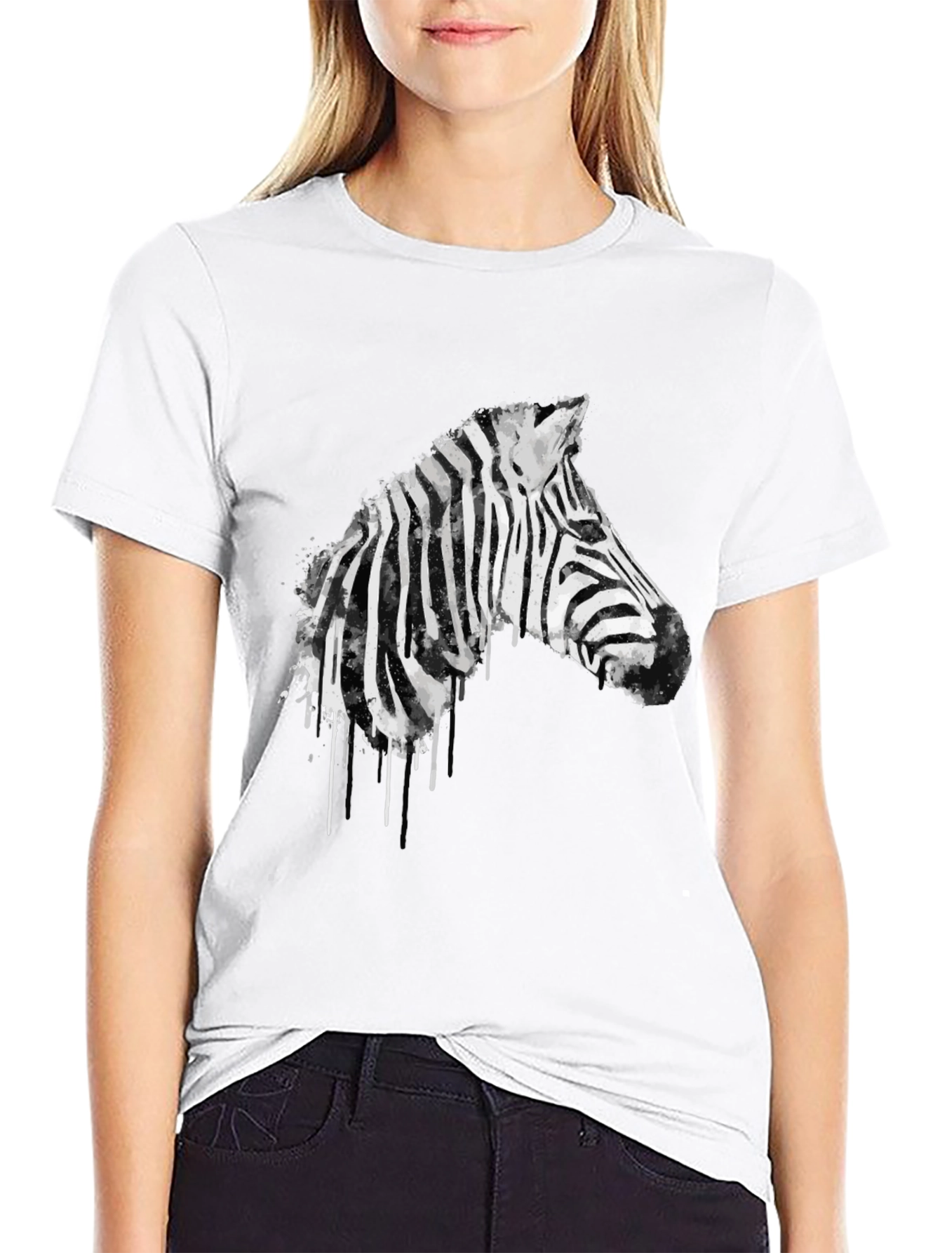Zebra Graphic Black T-Shirt - Mens Fashion Tee