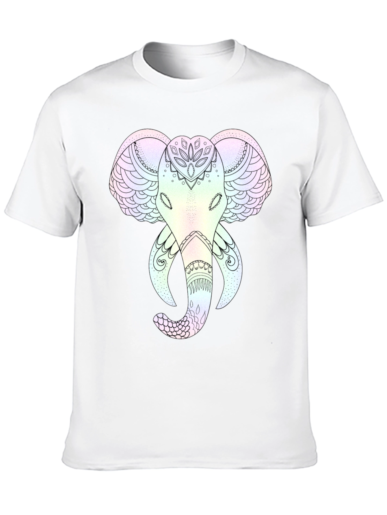 Elephant Mandala Graphic Tee - Stylish and Unique