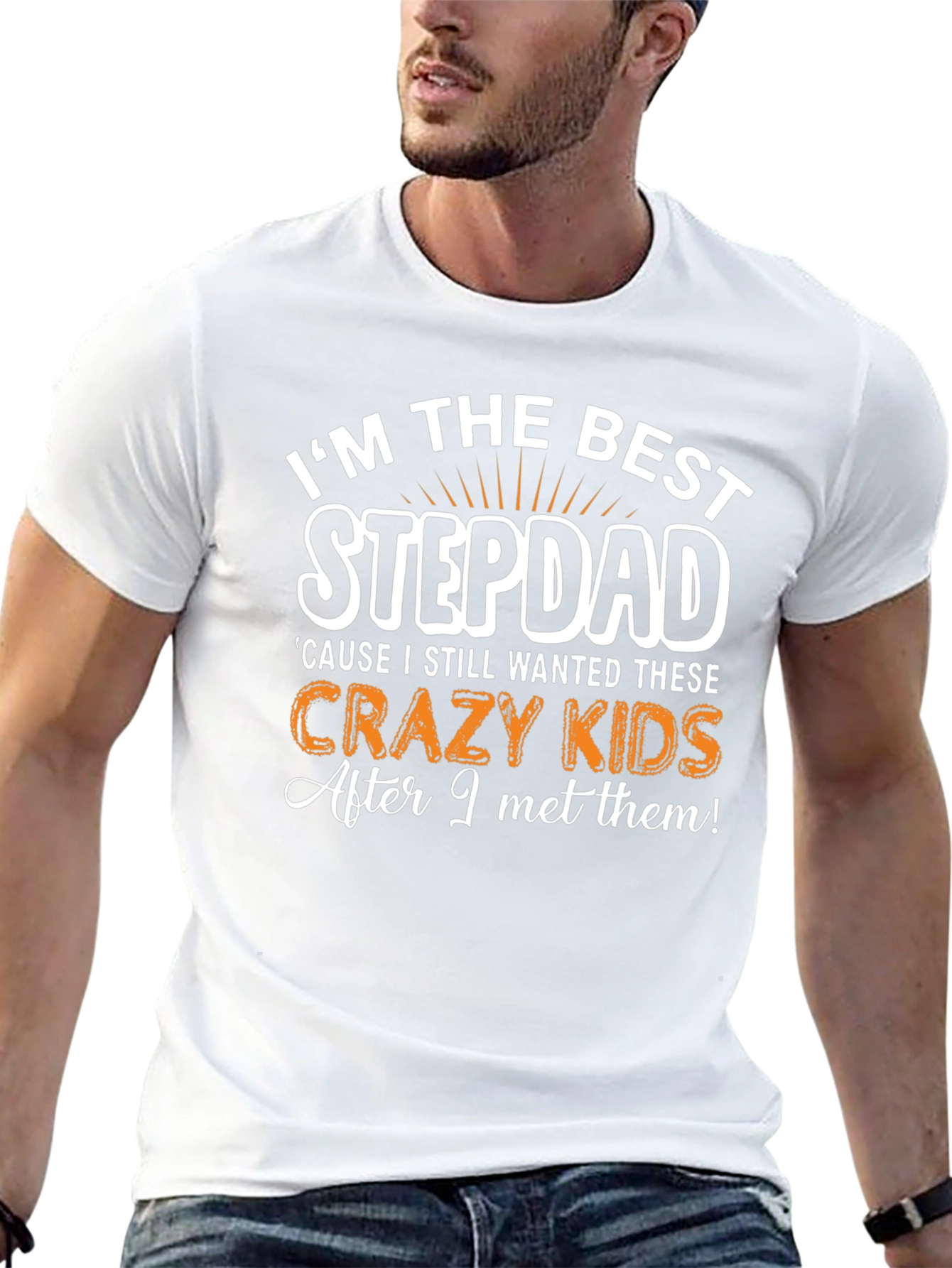 Best Stepdad T-Shirt - Crazy Kids