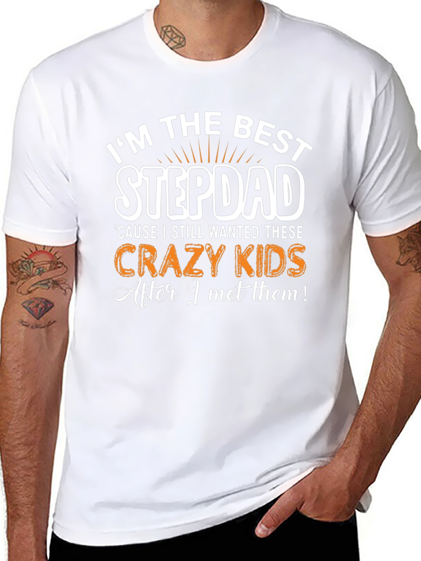 Best Stepdad T-Shirt - Crazy Kids