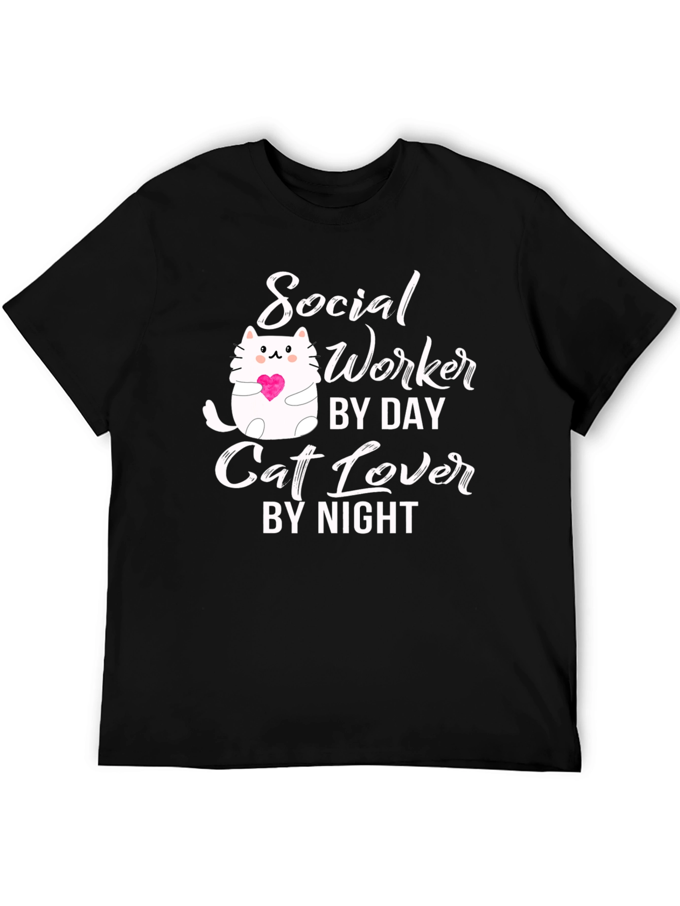 Social Worker Cat Lover T-Shirt