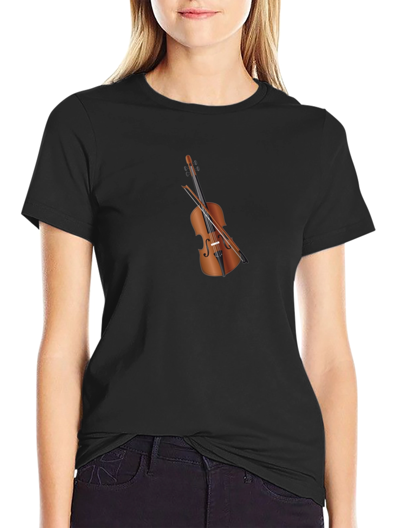 Musical Violin Graphic T-Shirt