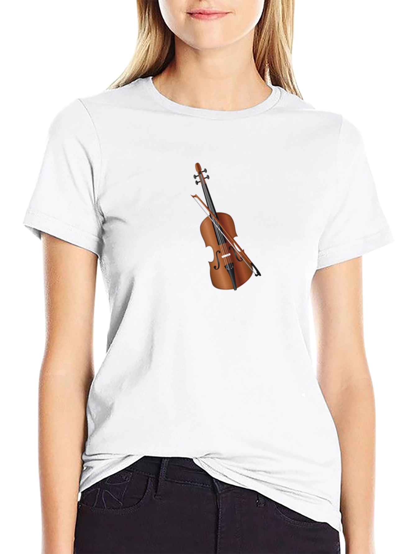 Musical Violin Graphic T-Shirt
