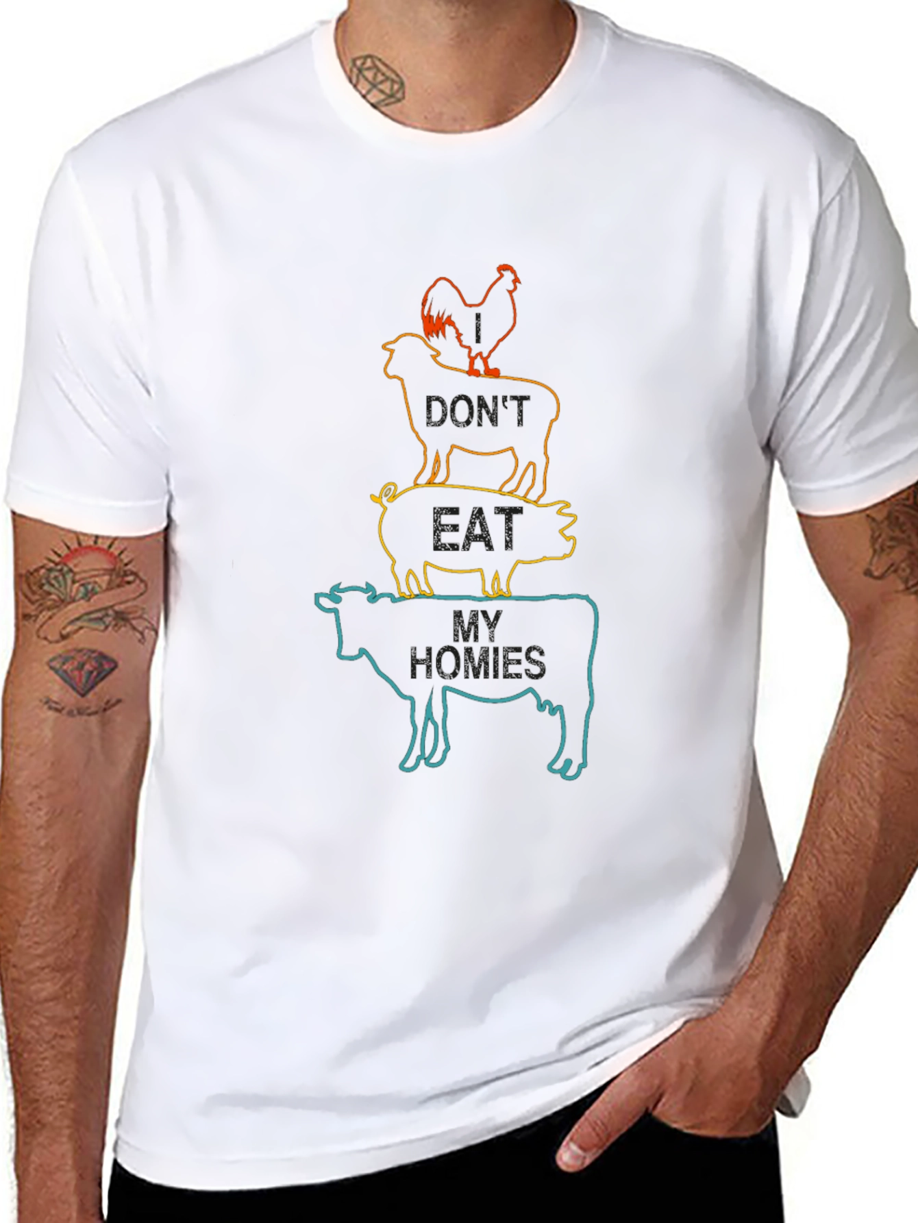 Dont Eat My Homies T-Shirt Vegan Tee