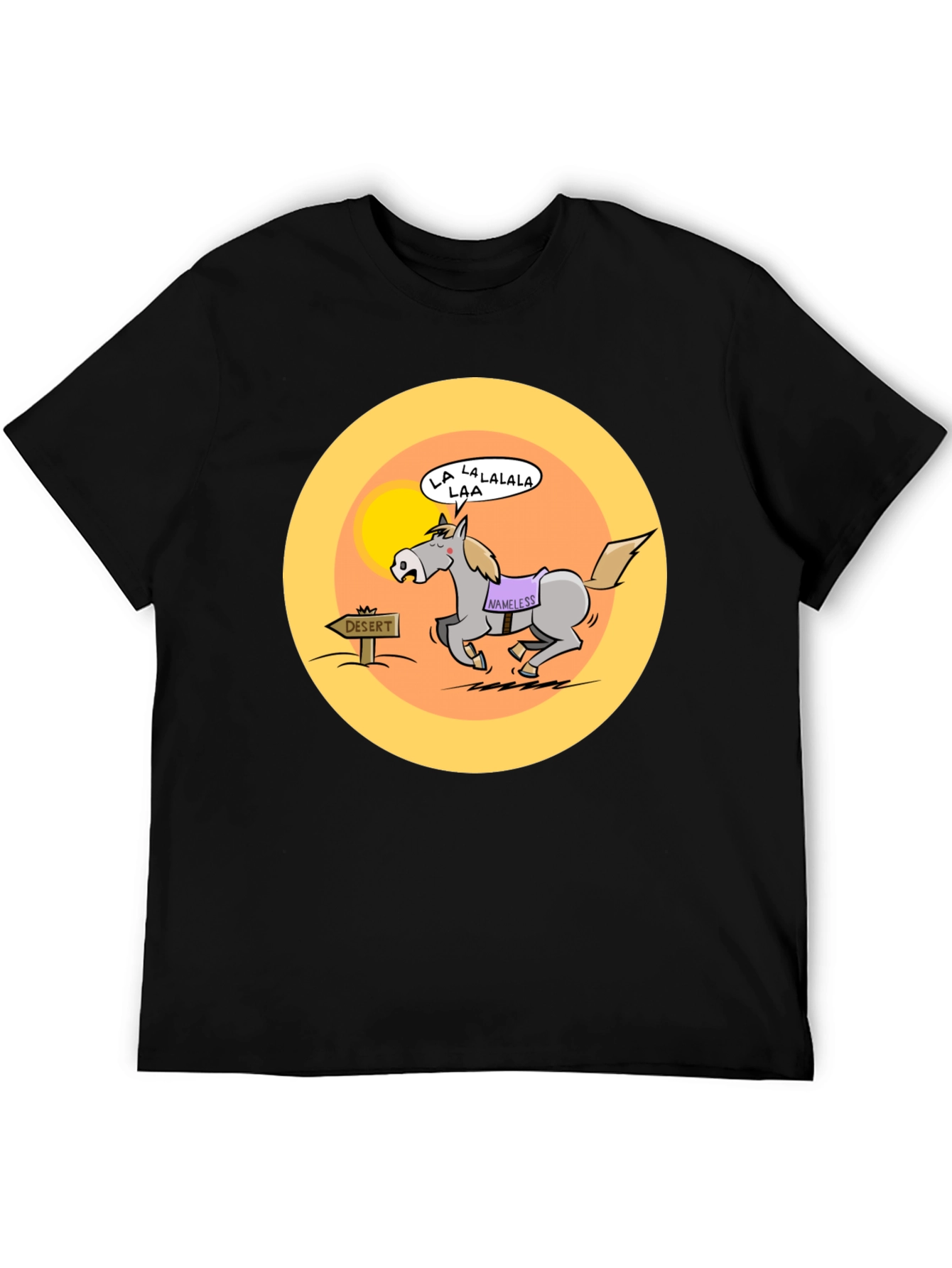 Cartoon Horse Desert Humor T-Shirt