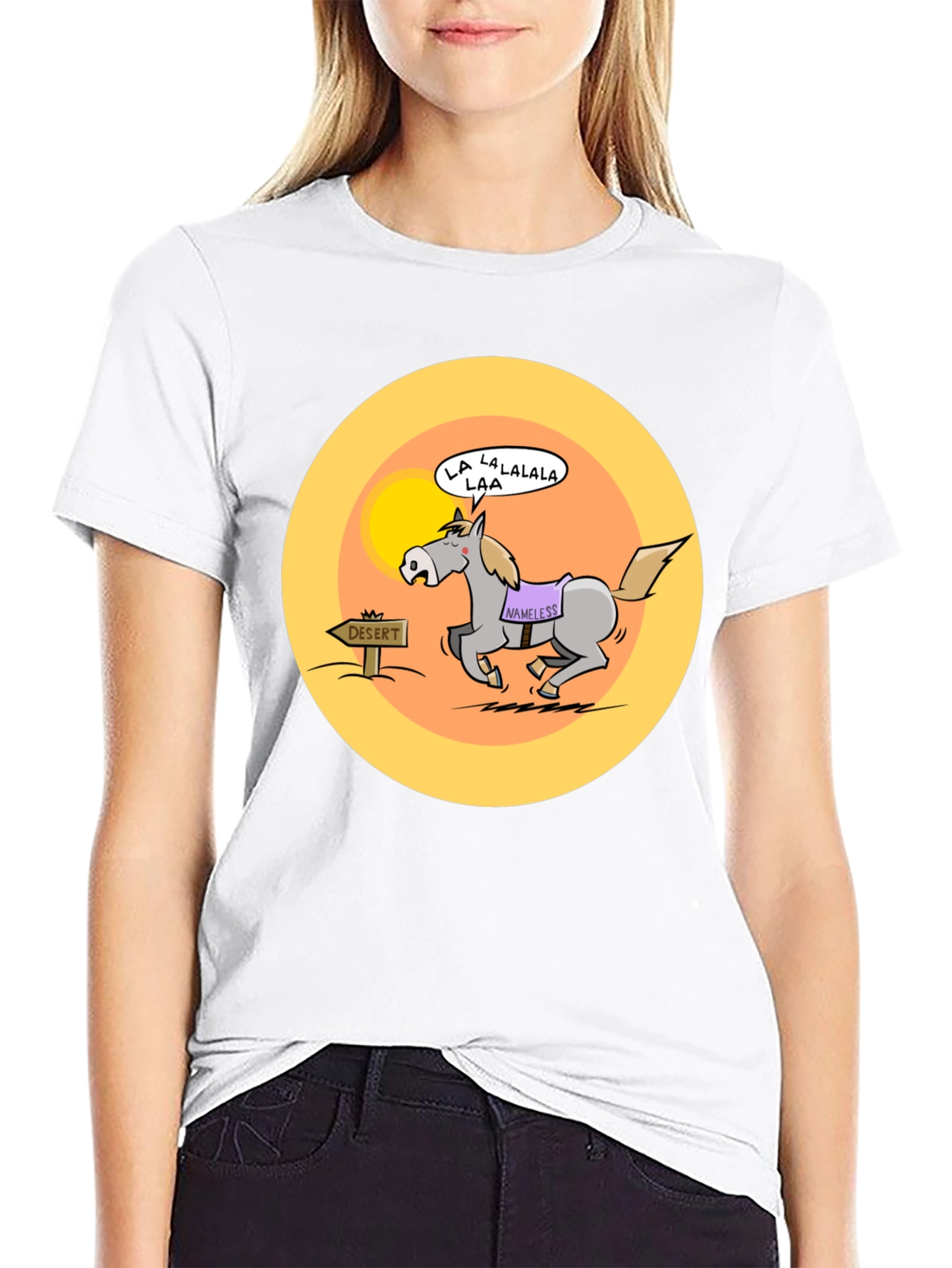 Cartoon Horse Desert Humor T-Shirt