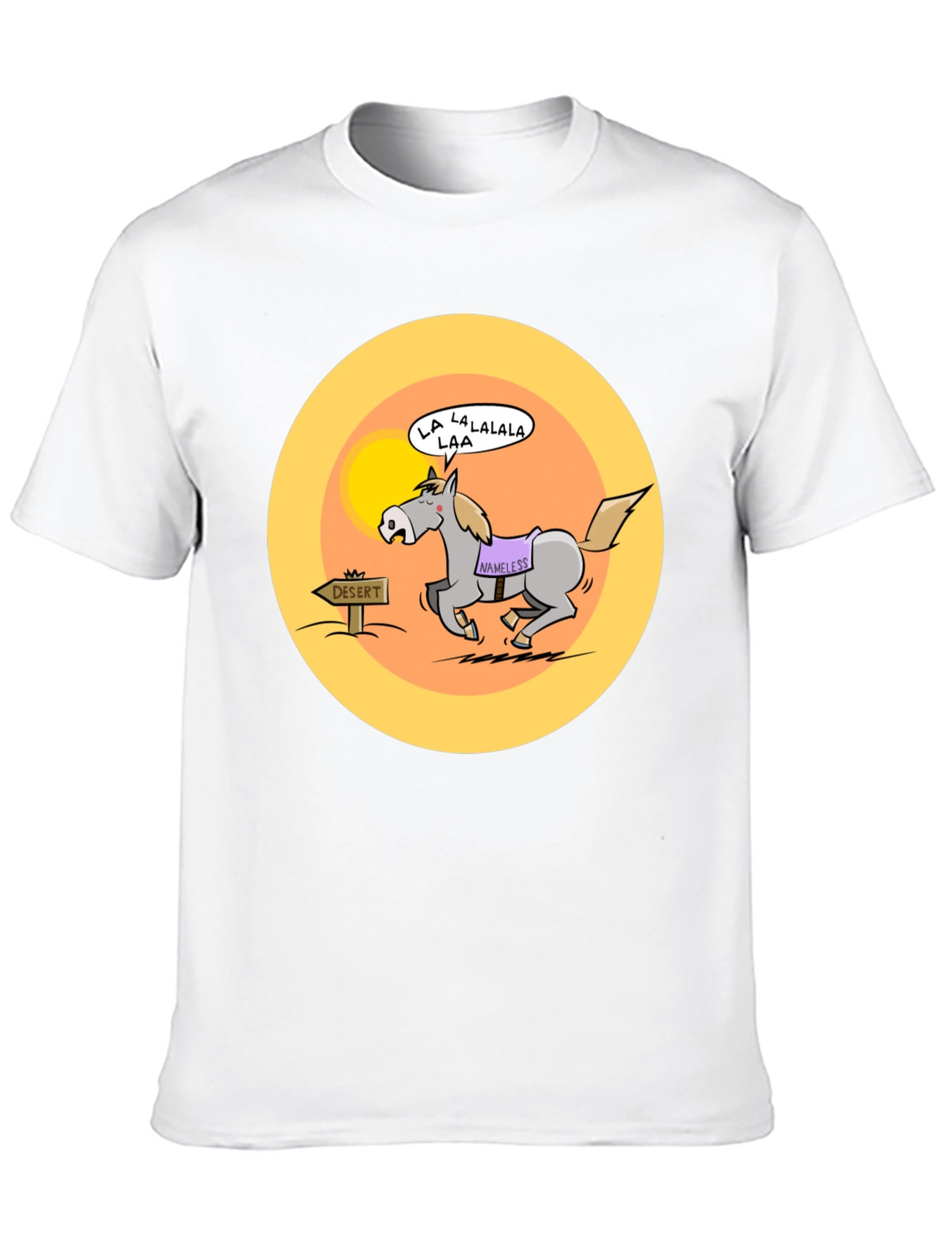 Cartoon Horse Desert Humor T-Shirt