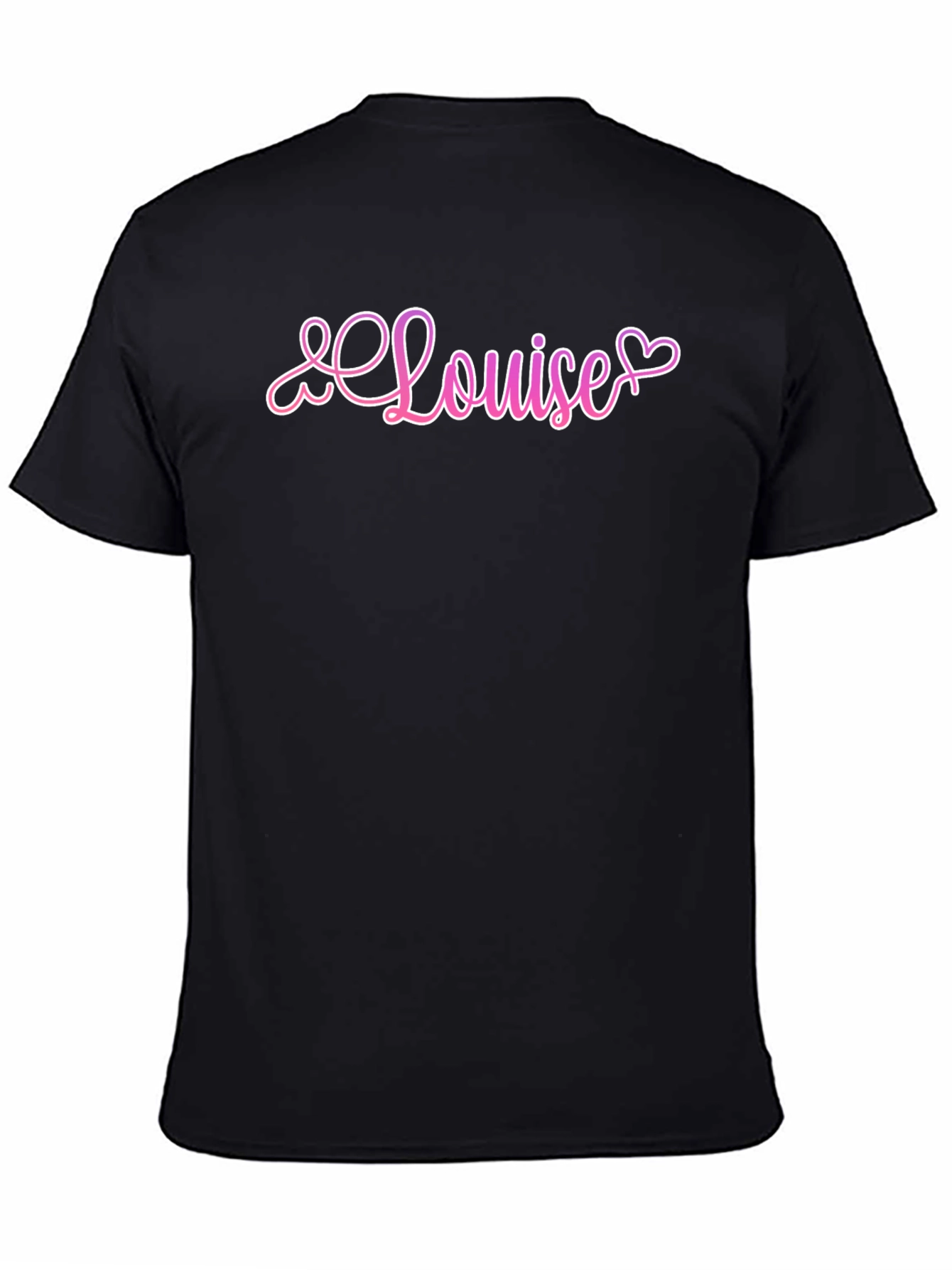 Louise Heart Graphic Black T-Shirt