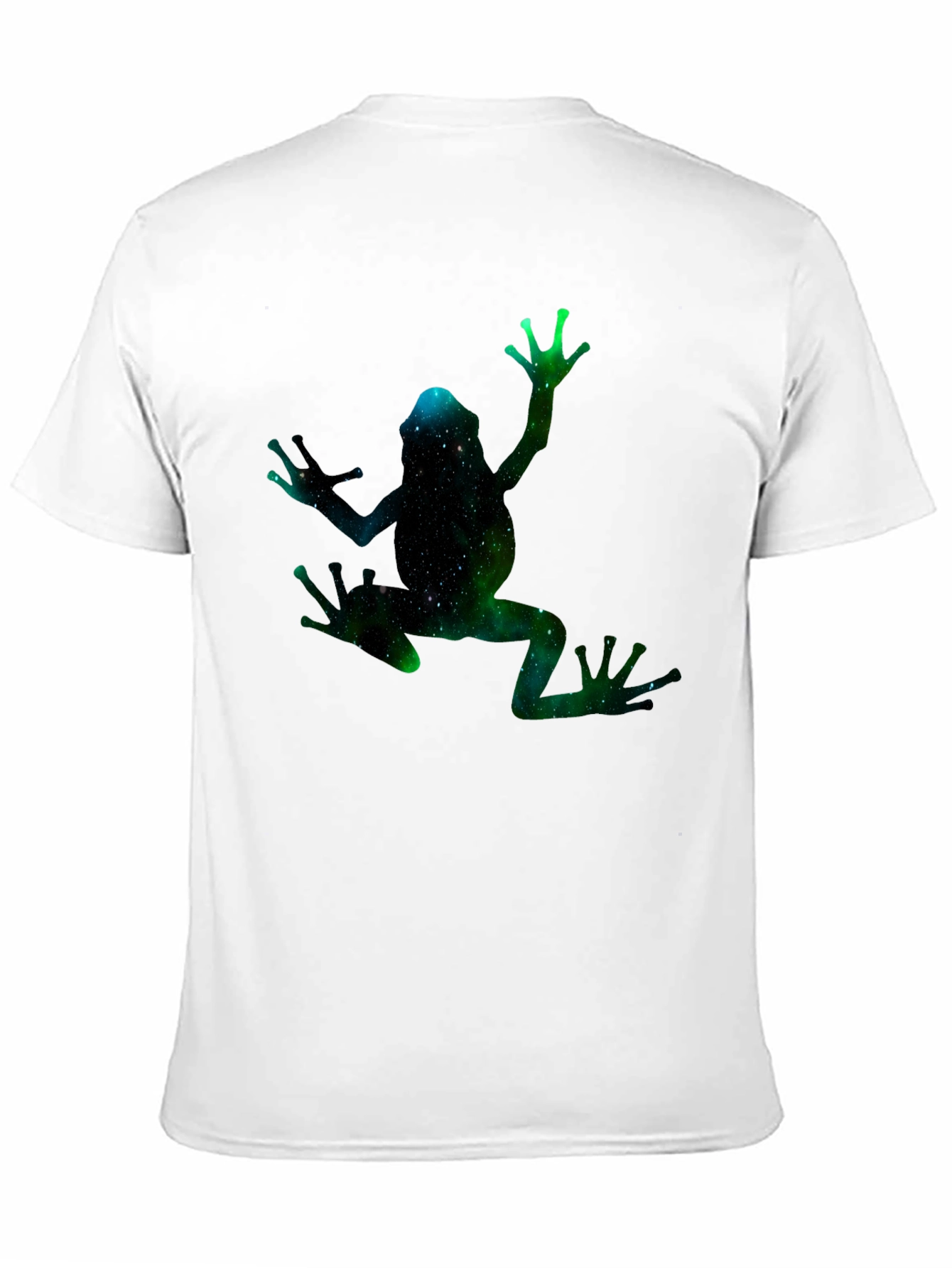 Galaxy Frog Graphic Black T-Shirt
