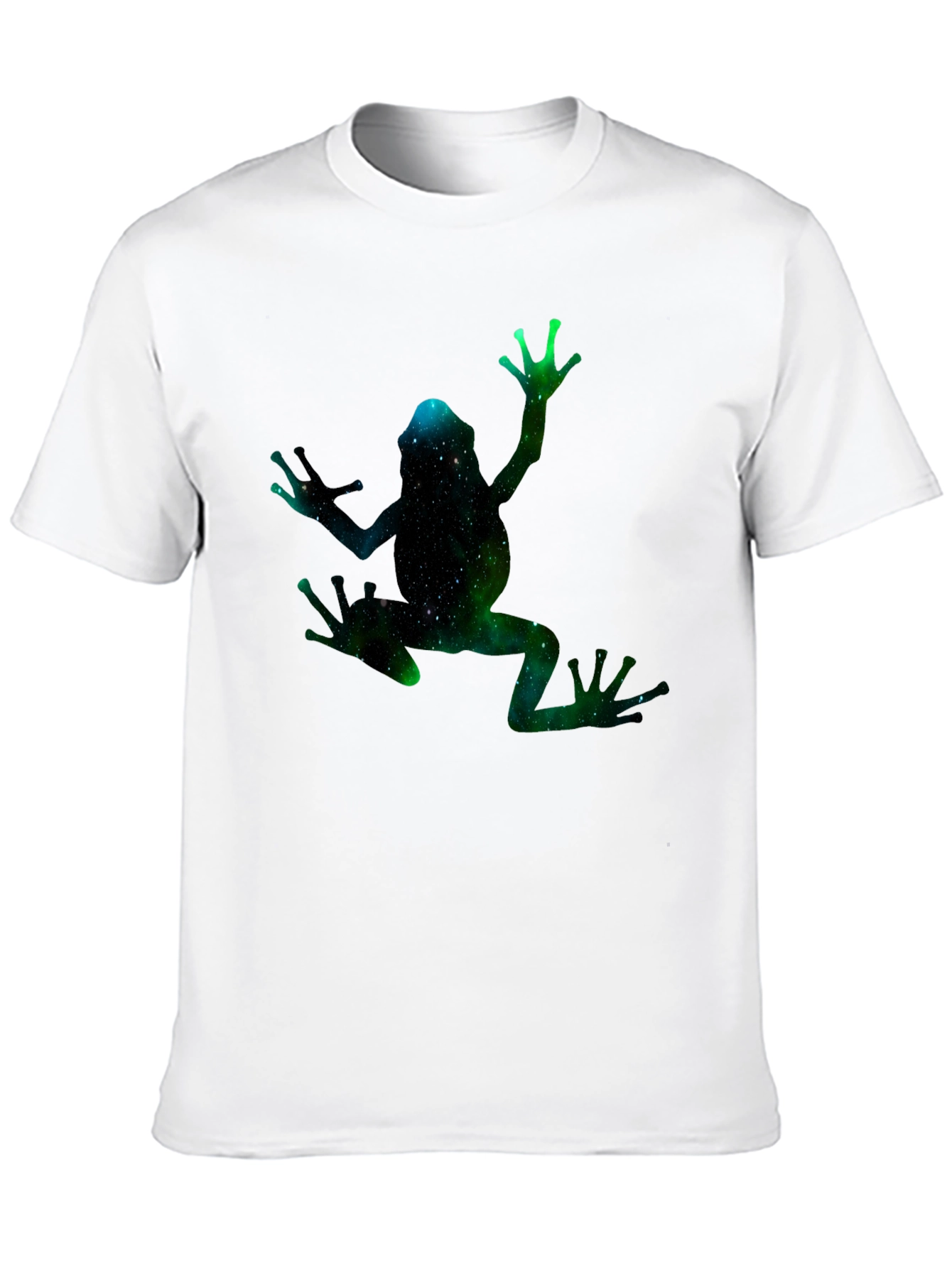 Galaxy Frog Graphic Black T-Shirt