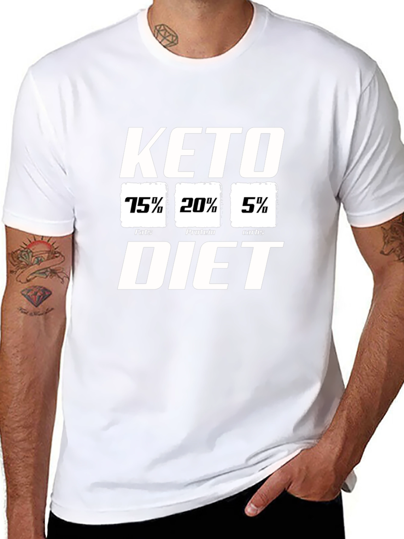Keto Diet T-Shirt Black Cotton Tee
