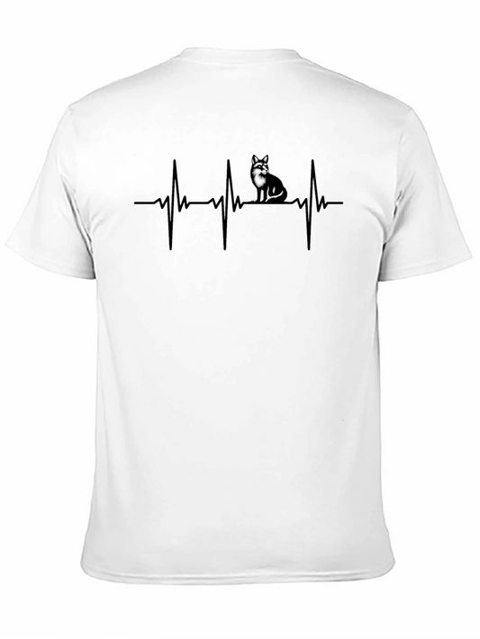 Cat Heartbeat T-Shirt - Purrfect for Cat Lovers!