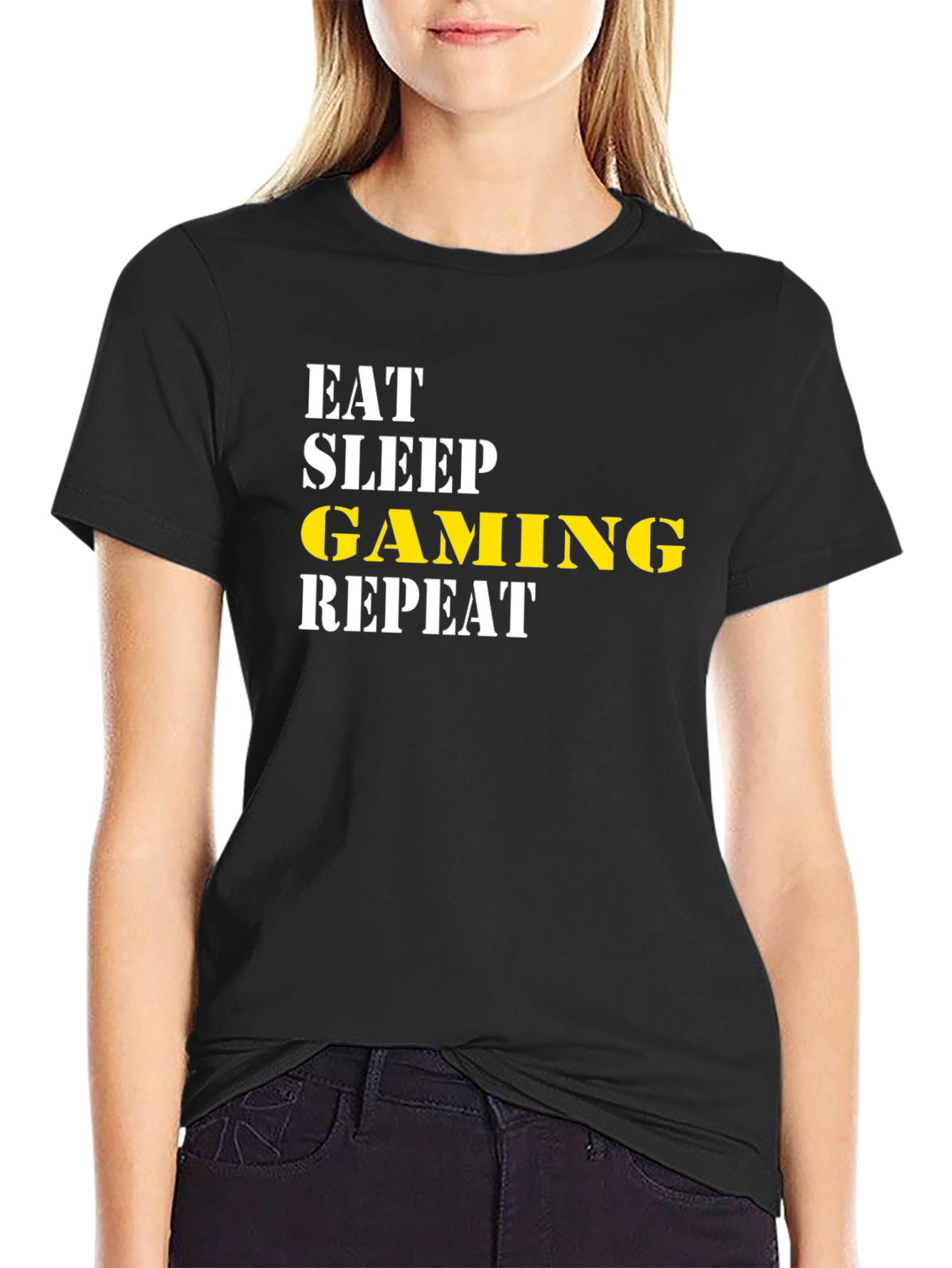 Eat Sleep Gaming Repeat Graphic Tee