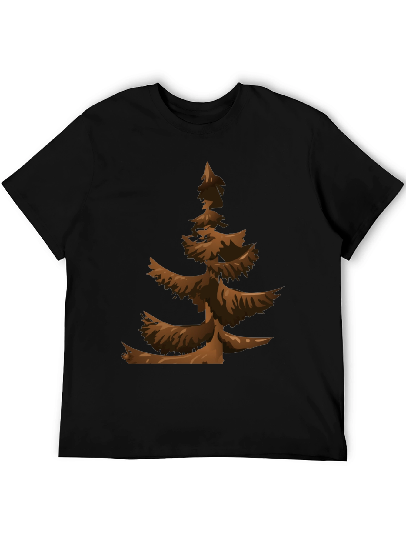 Brown Christmas Tree Graphic Tee
