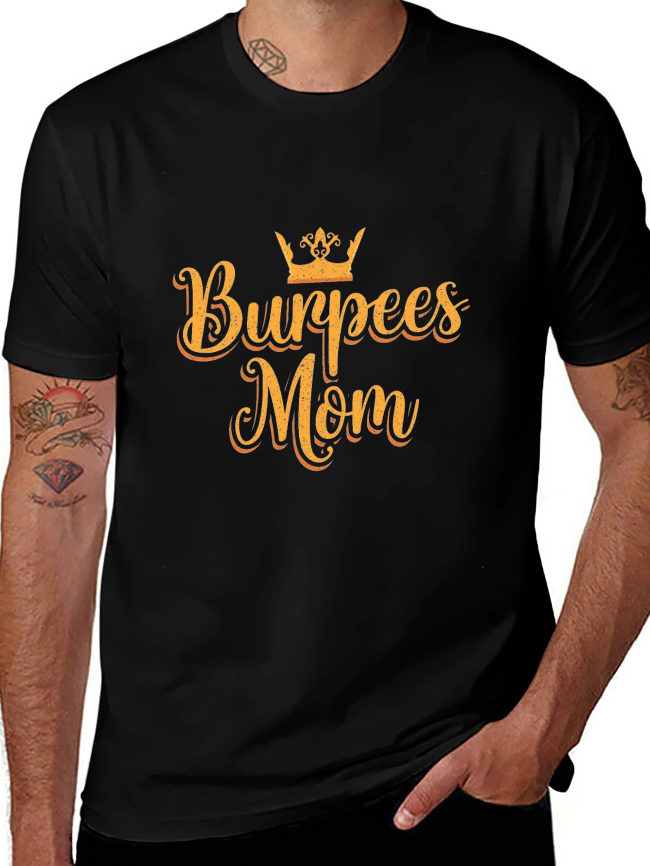 Burpees Mom Black T-Shirt