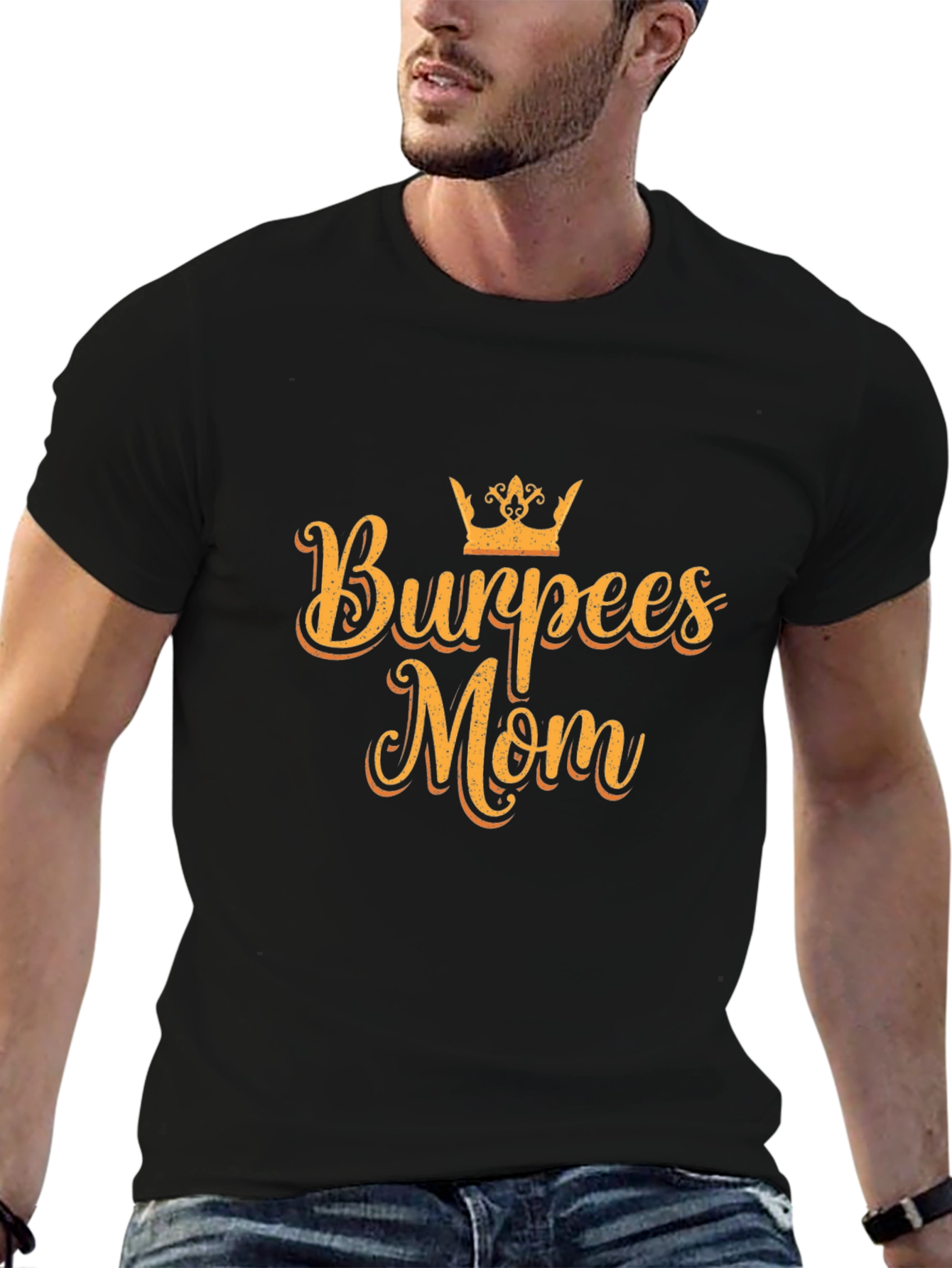 Burpees Mom Black T-Shirt