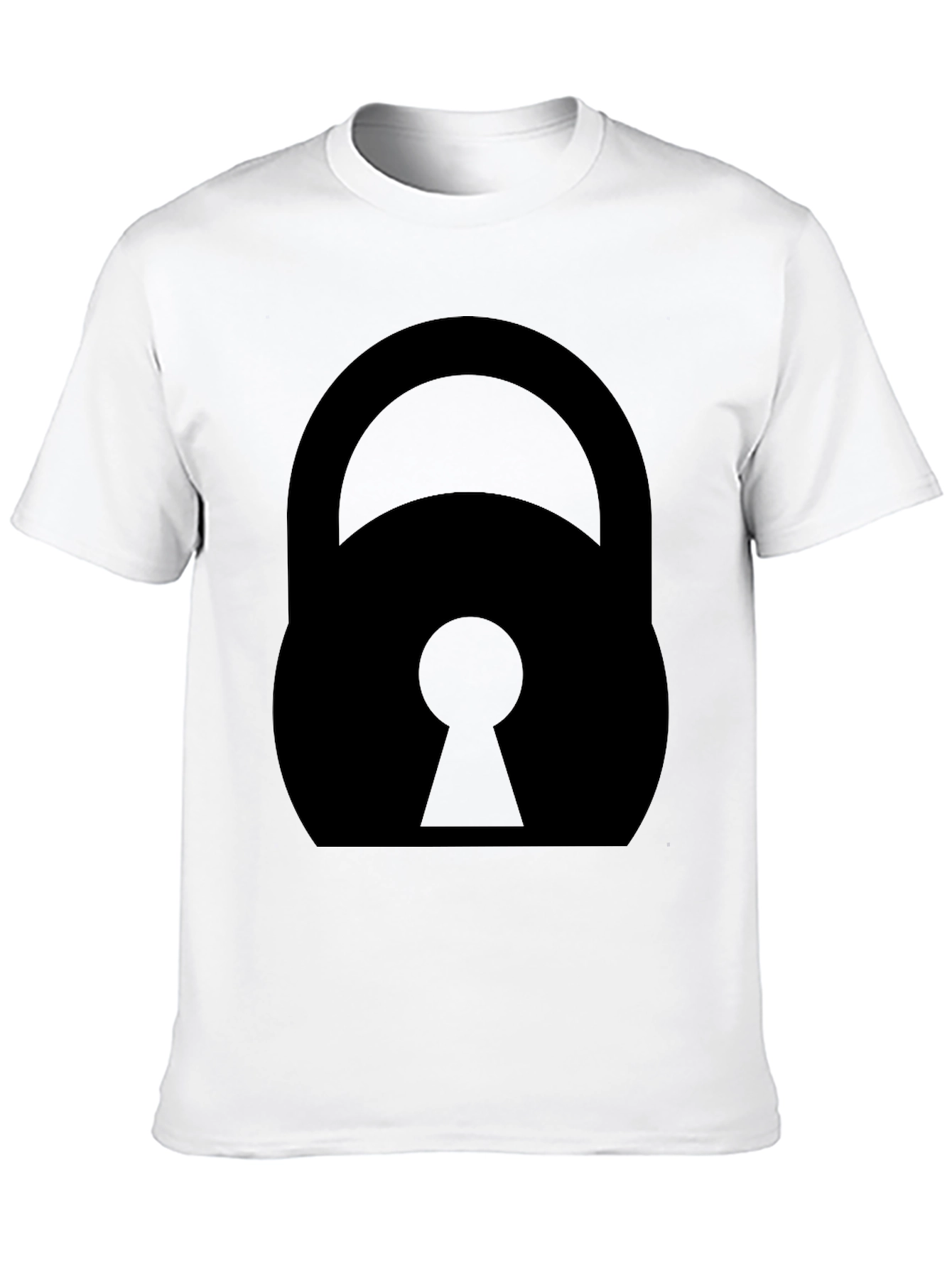 Black Lock Graphic Tee - Unisex Style