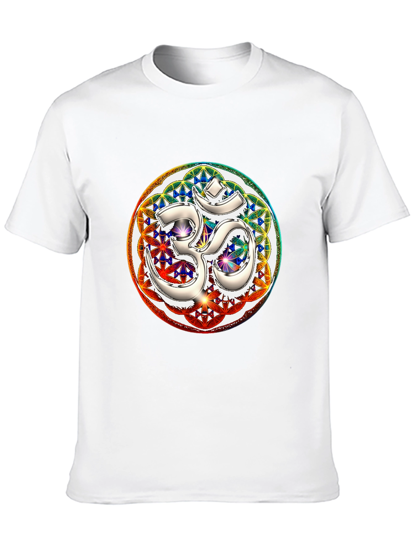 Om Mandala Graphic Tee - Black