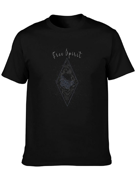 Free Spirit Graphic Black T-Shirt