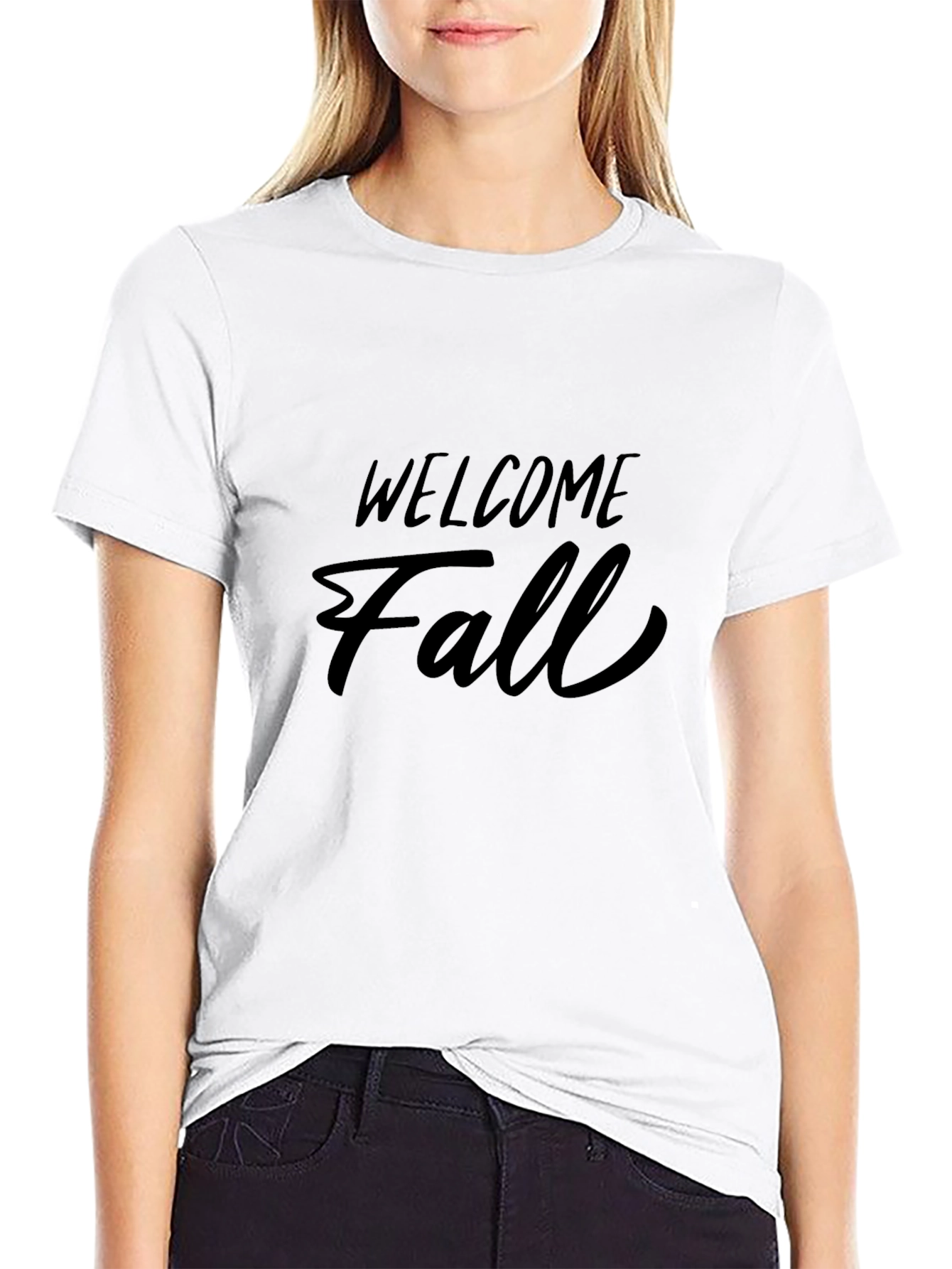 Welcome Fall Black T-Shirt