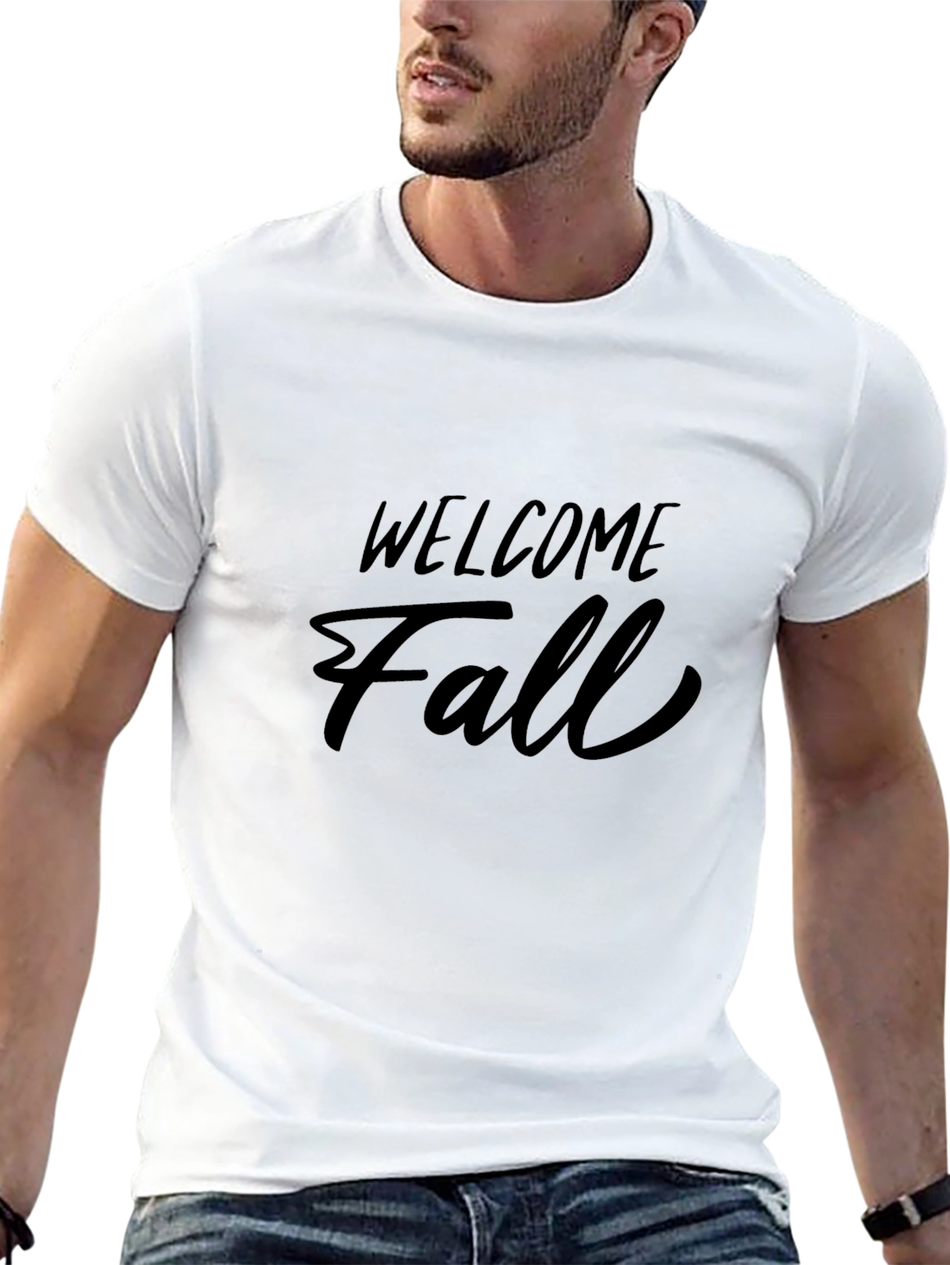 Welcome Fall Black T-Shirt