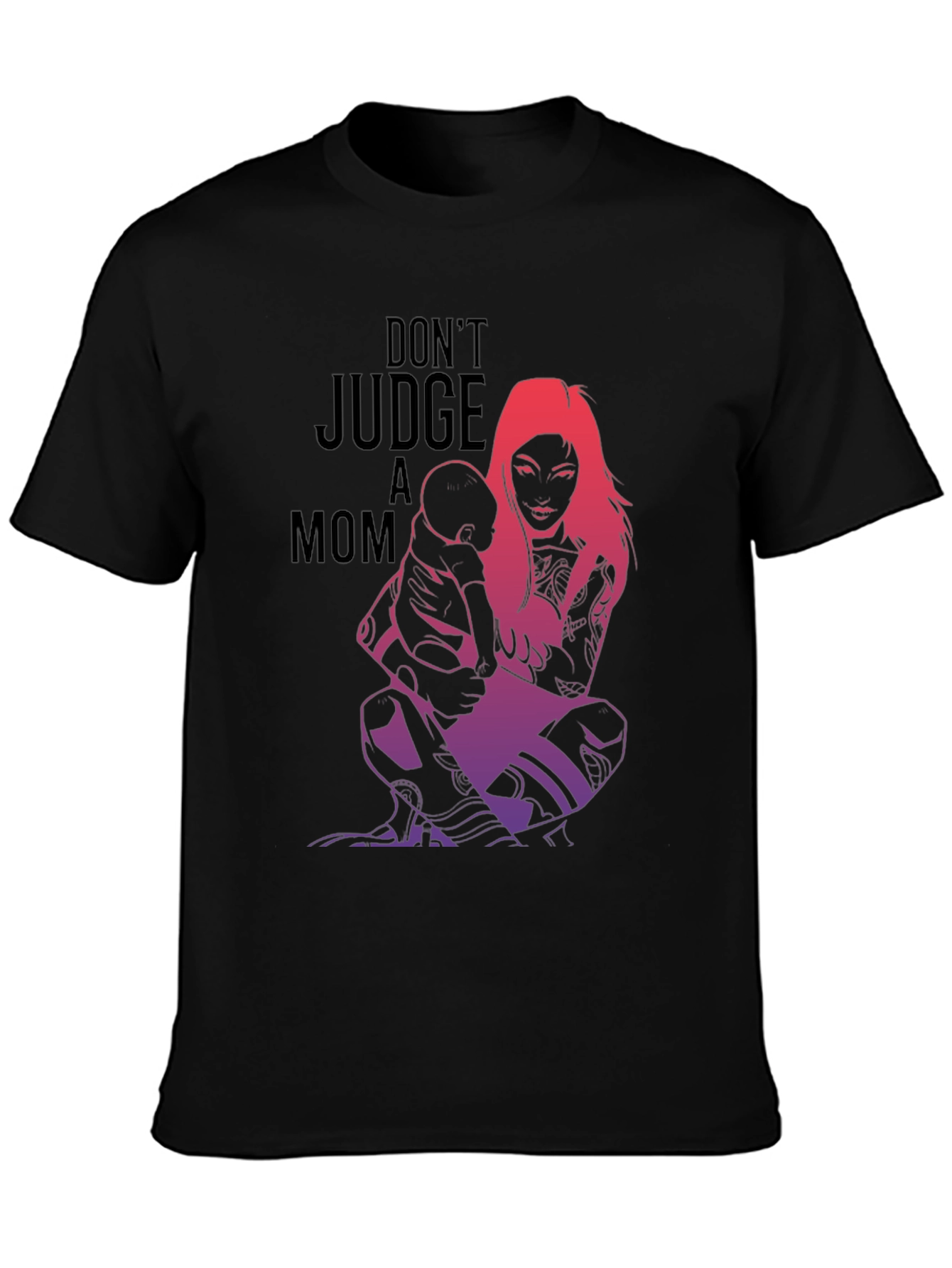 Tattooed Mom Graphic Tee - Dont Judge
