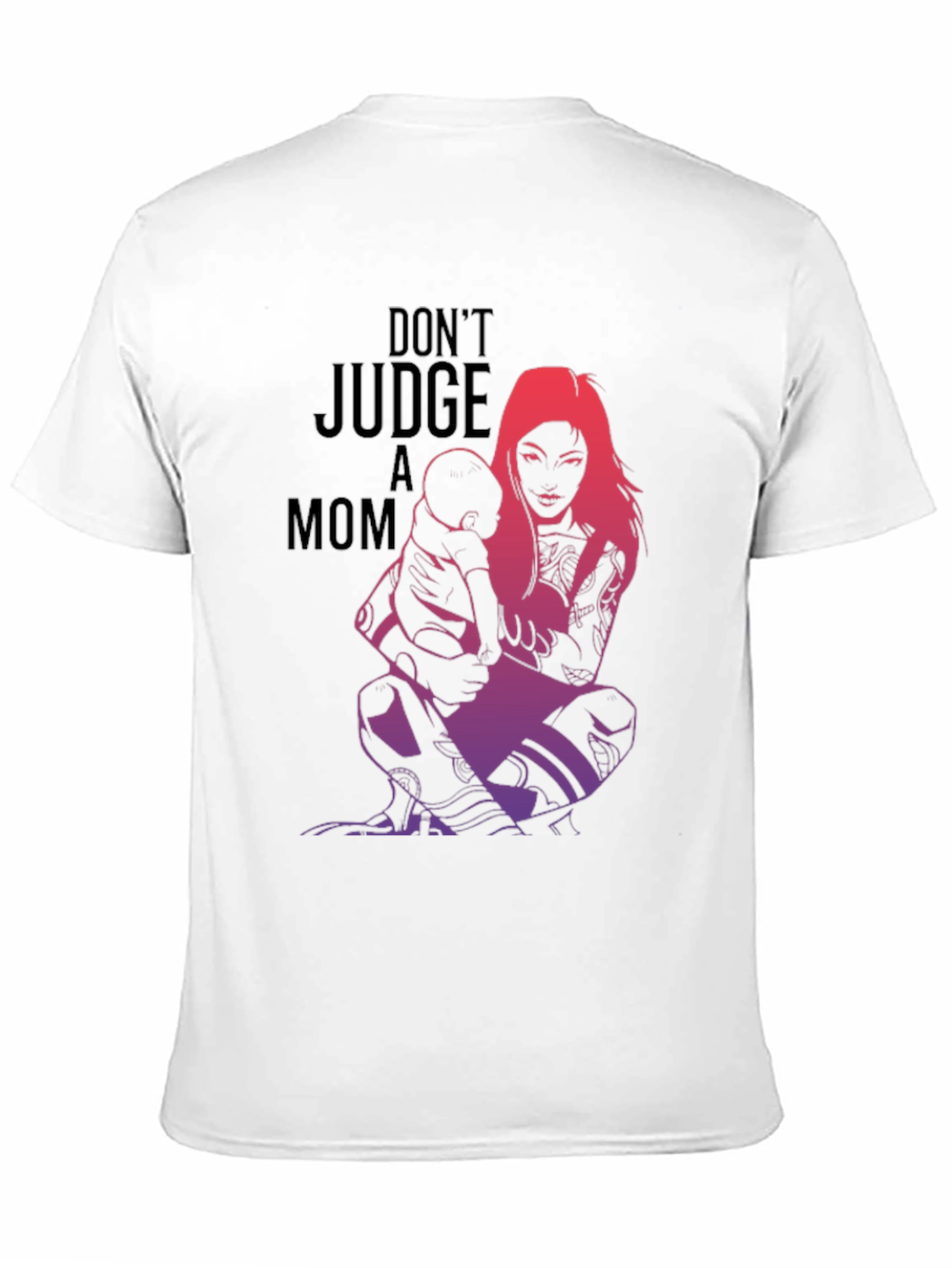 Tattooed Mom Graphic Tee - Dont Judge