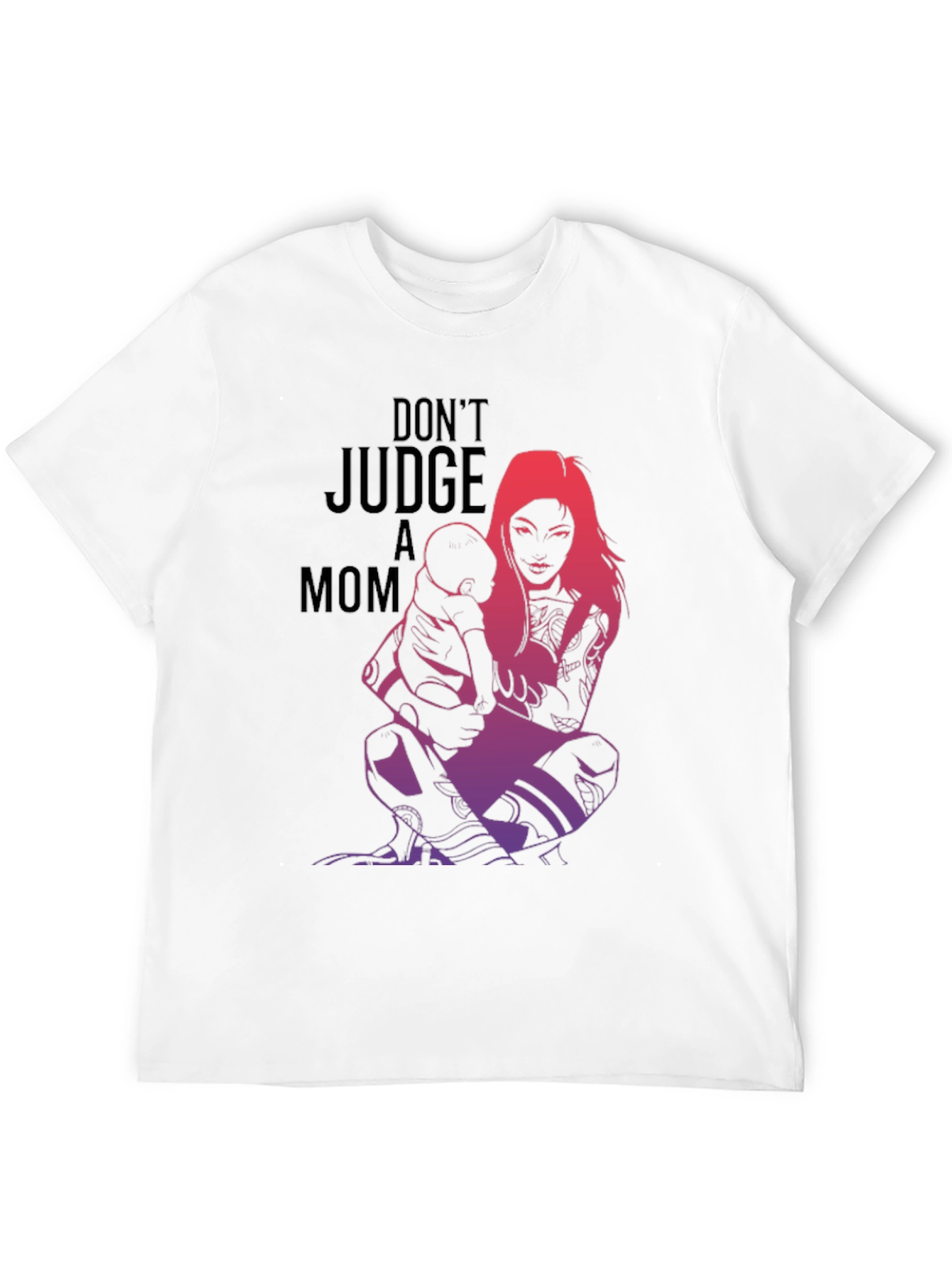 Tattooed Mom Graphic Tee - Dont Judge