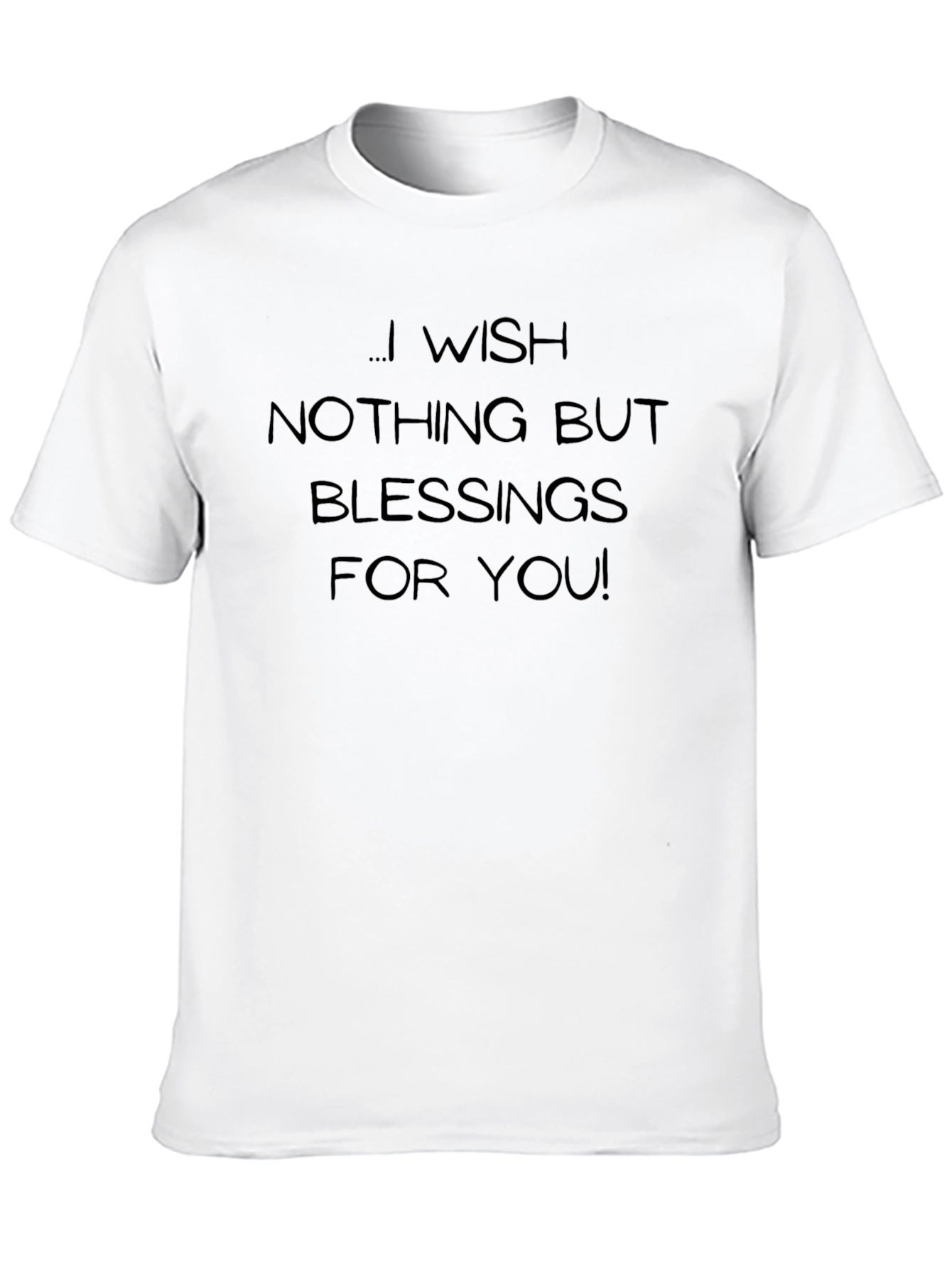Blessings Graphic Tee - Black Cotton T-Shirt