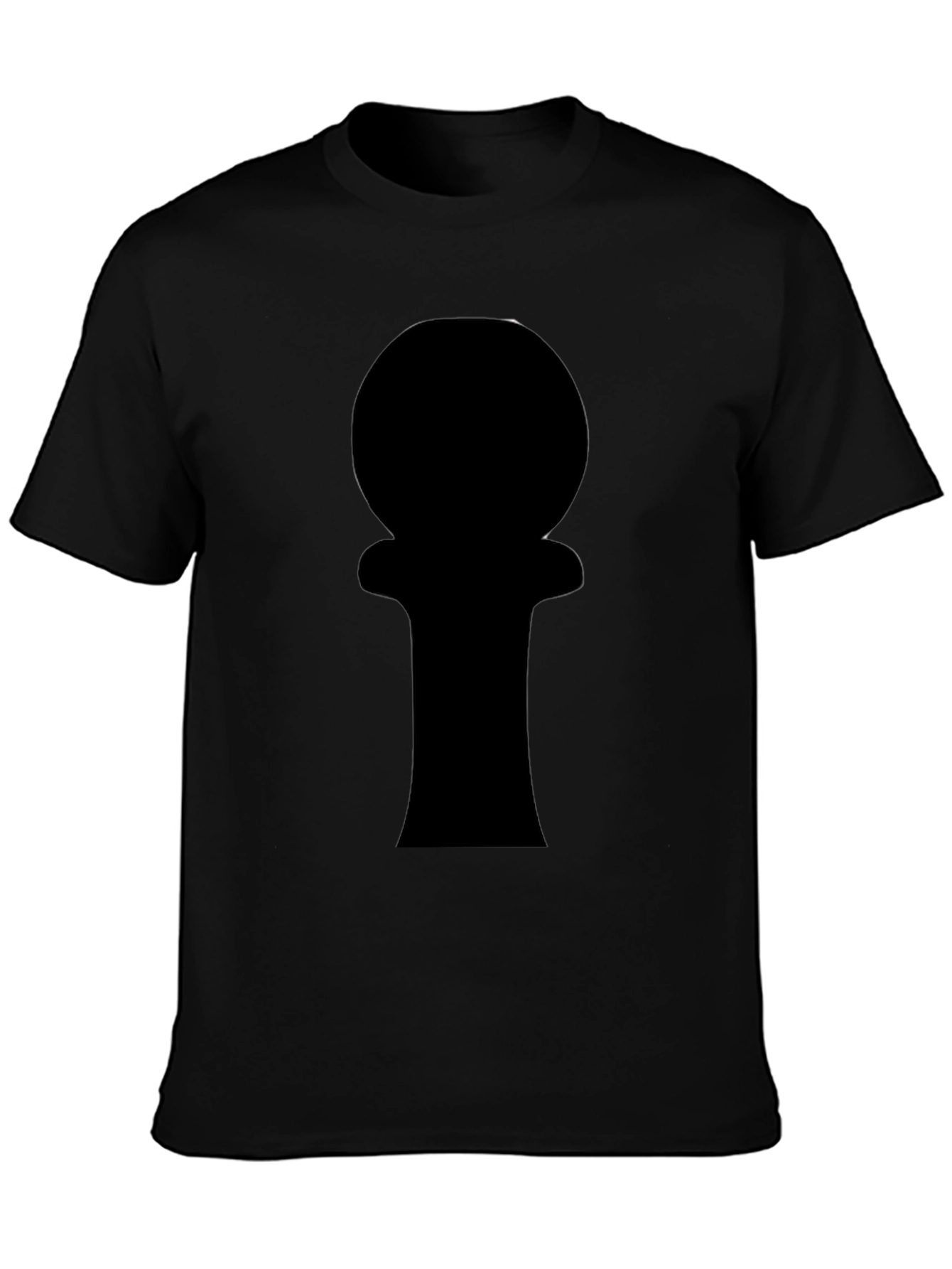 Mysterious Silhouette Graphic Black T-Shirt