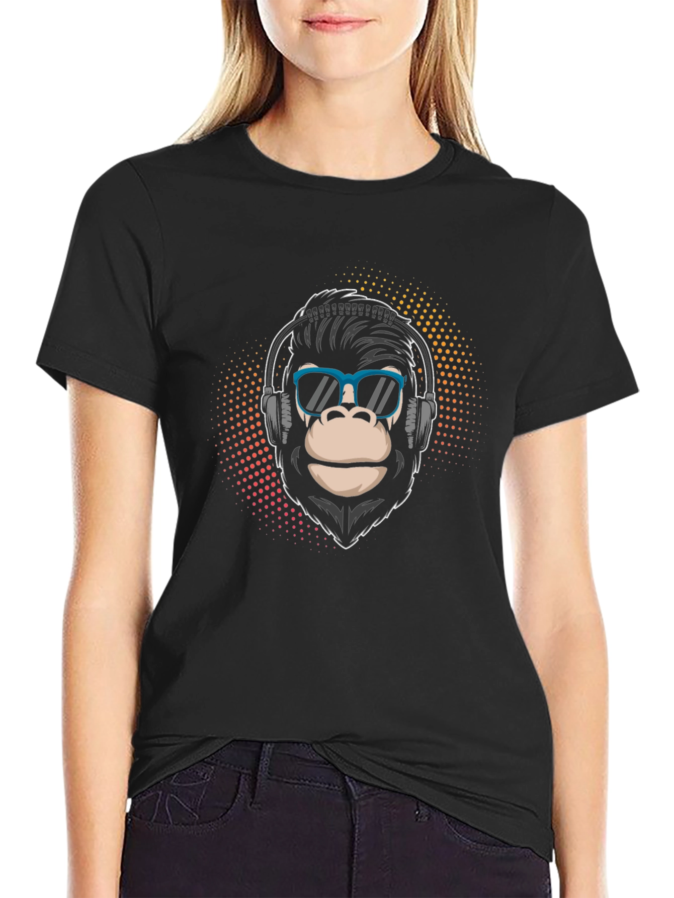 Cool Gorilla Headphone Graphic Tee