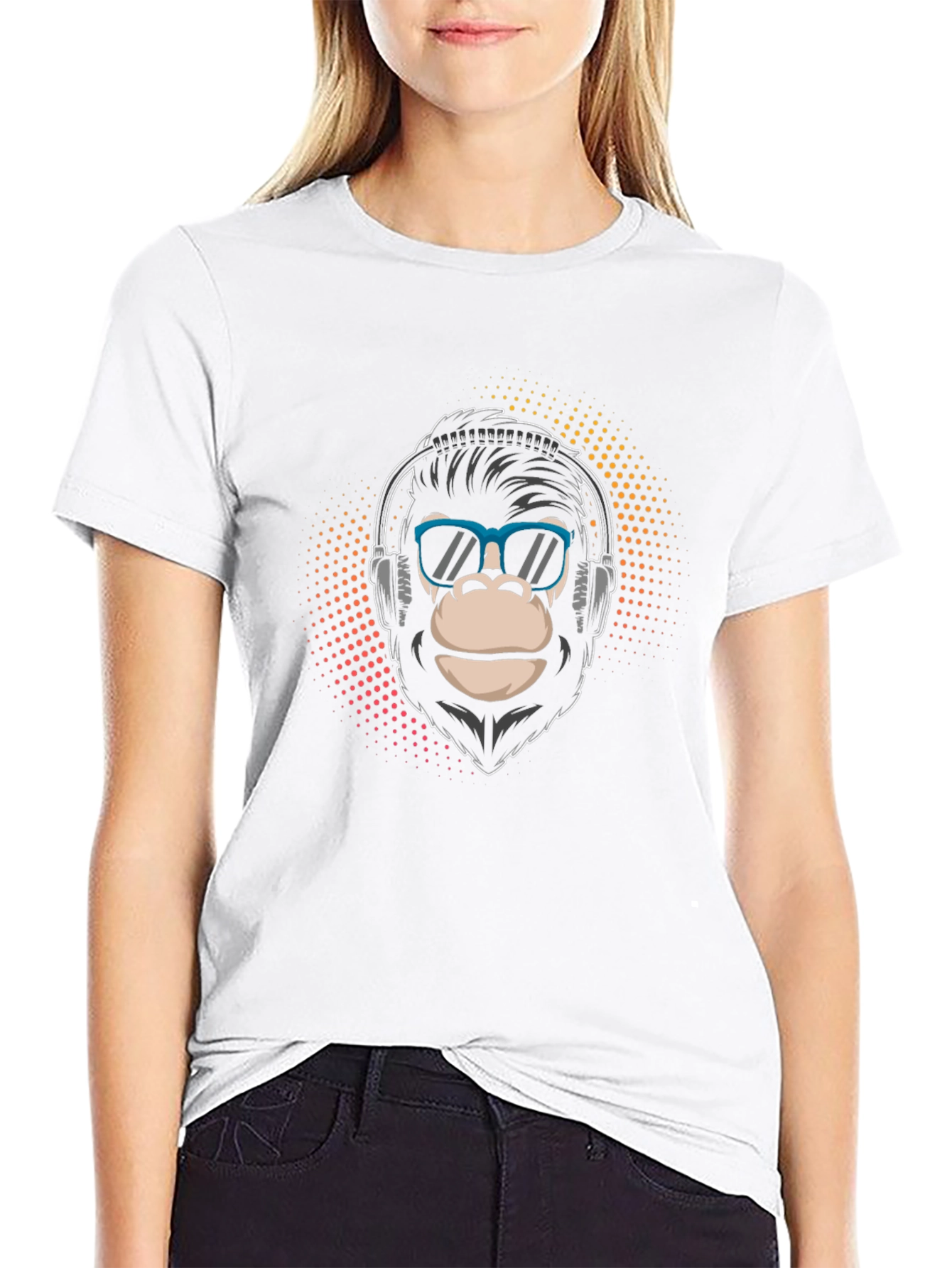 Cool Gorilla Headphone Graphic Tee