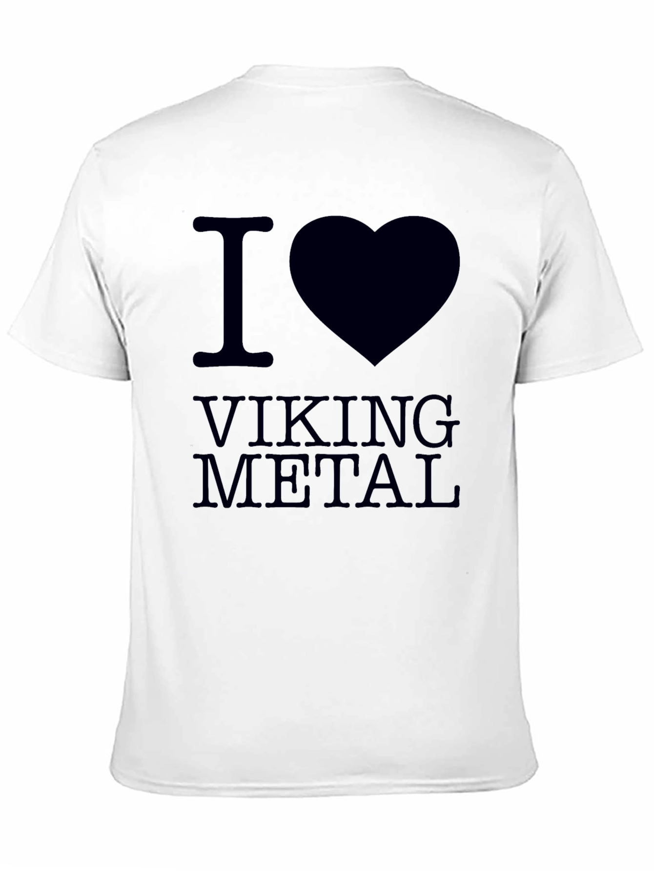 I Love Viking Metal Black T-Shirt