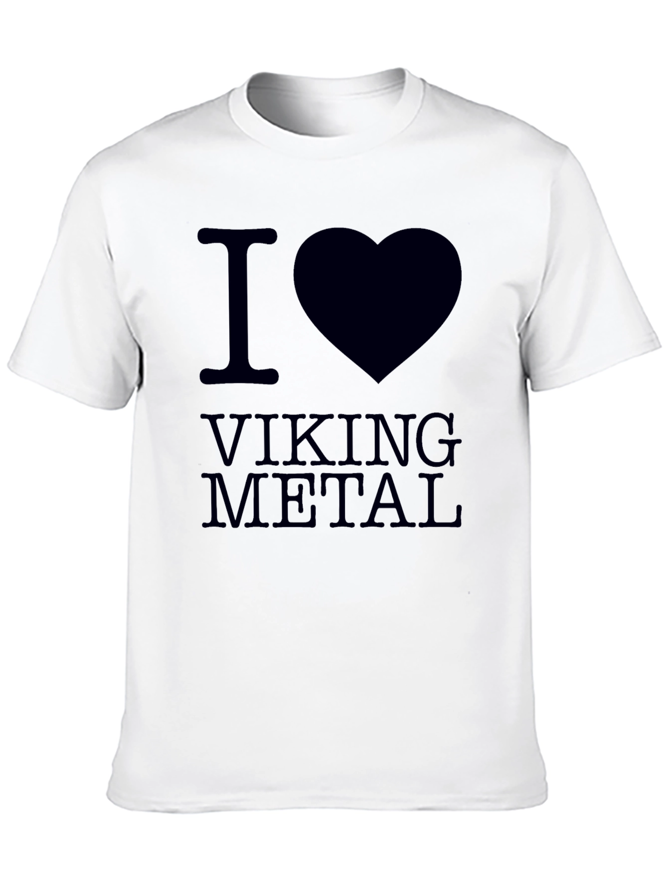 I Love Viking Metal Black T-Shirt