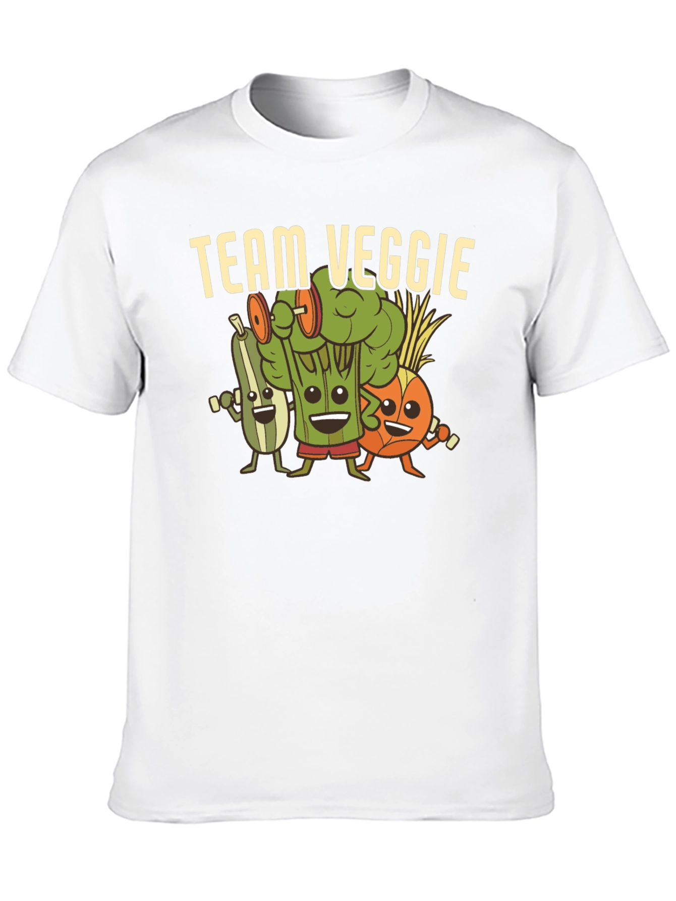Team Veggie Workout Black T-Shirt