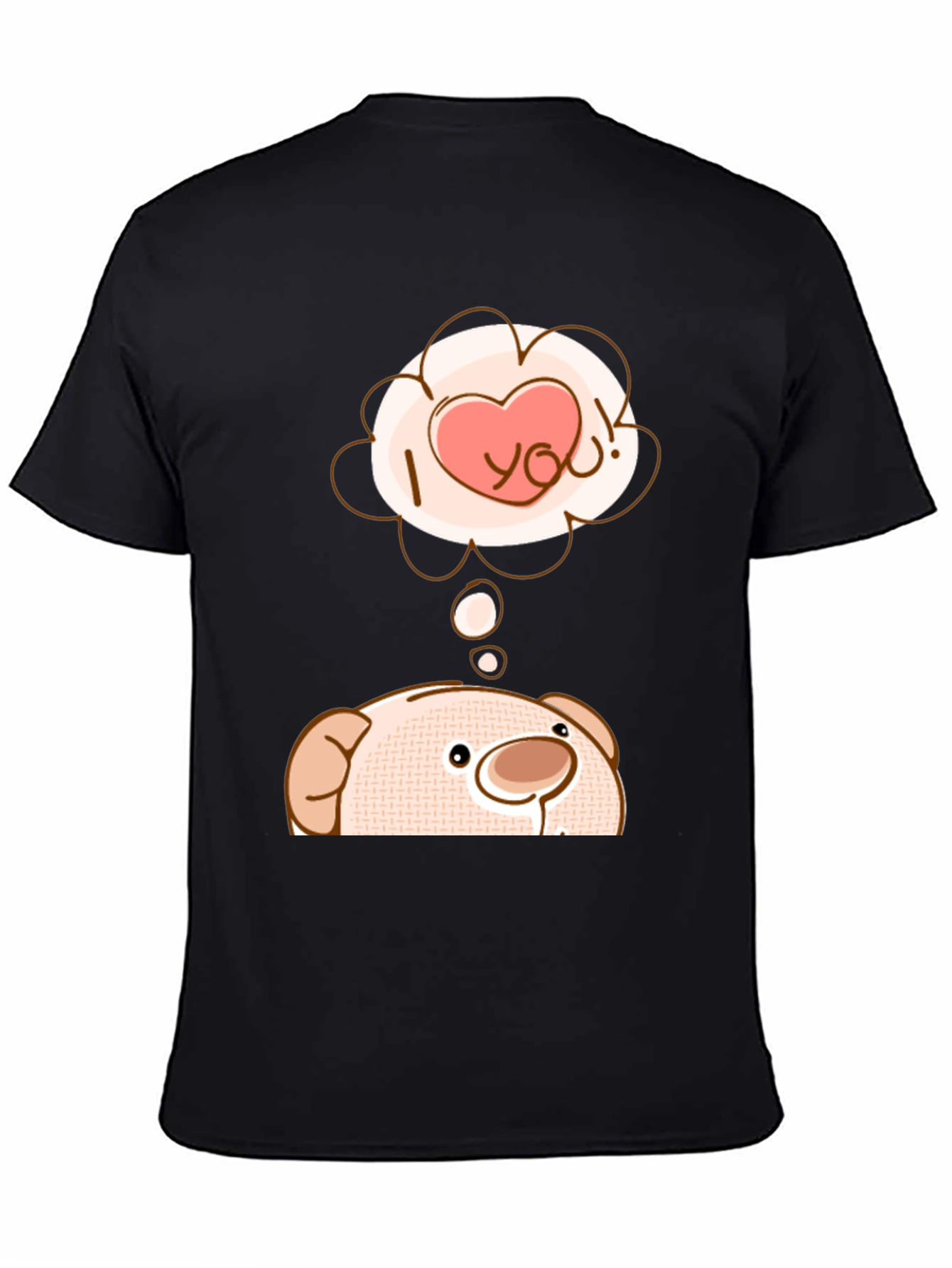 Cute Bear T-Shirt - I Love You Design