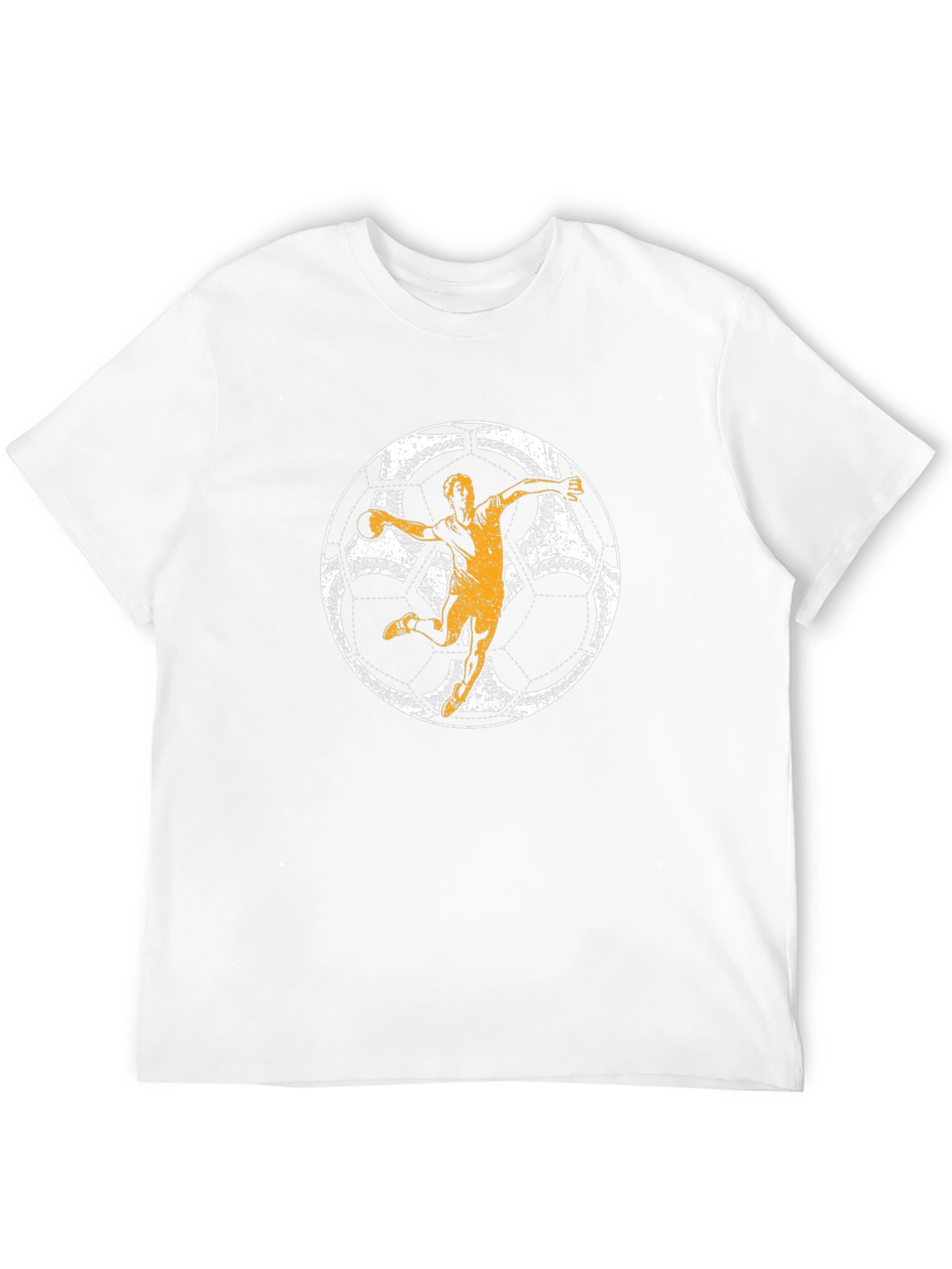 Handball Player Graphic T-Shirt - Black