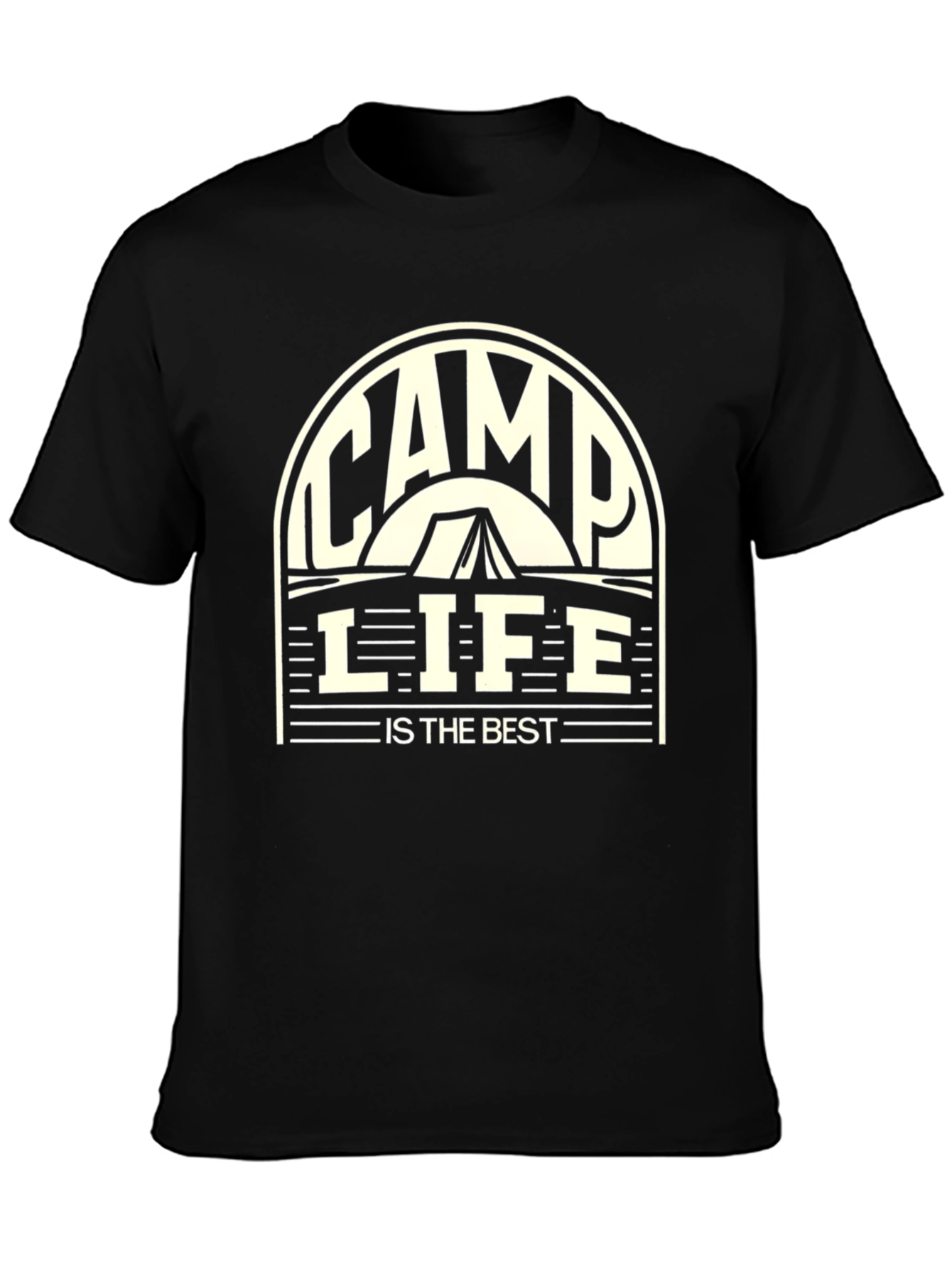 Camp Life is the Best Black T-Shirt