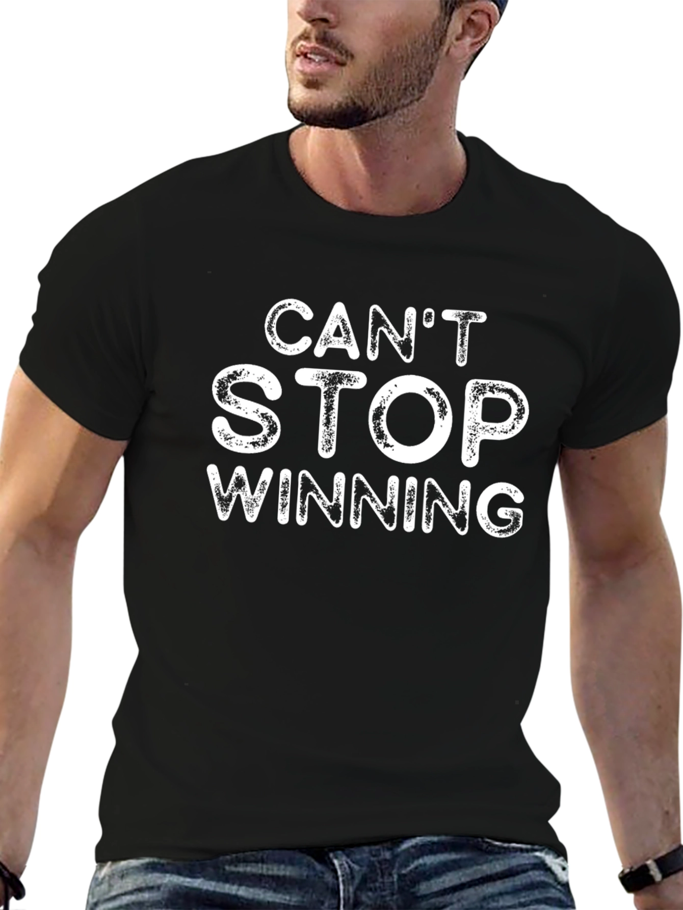 Cant Stop Winning Graphic T-Shirt - Black