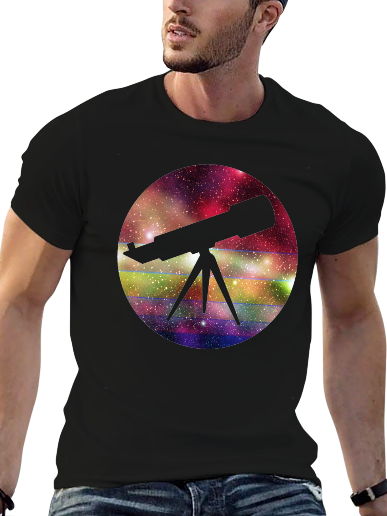Telescope Galaxy T-Shirt - Explore the Universe