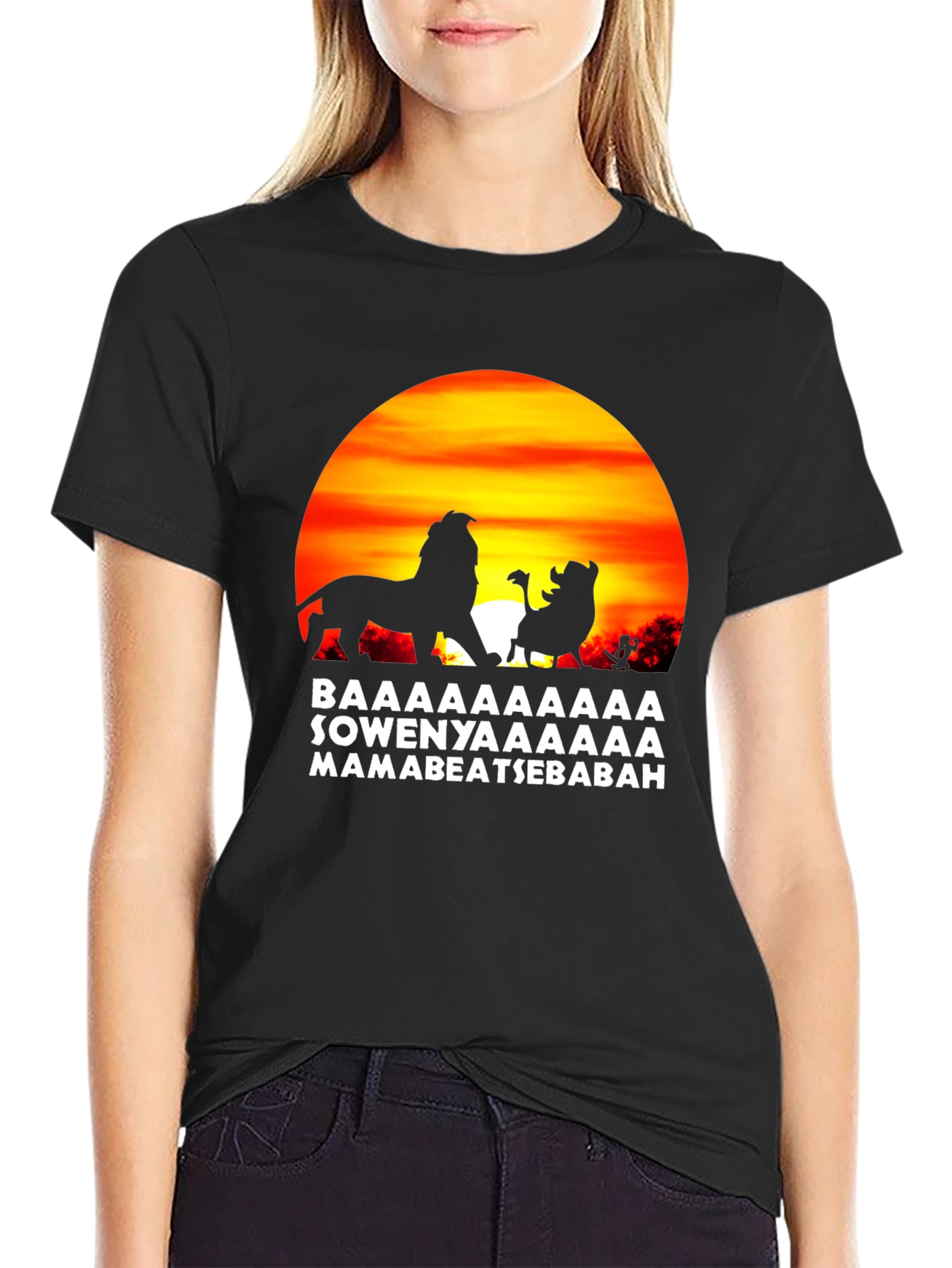 Lion King Hakuna Matata Mens Black T-Shirt