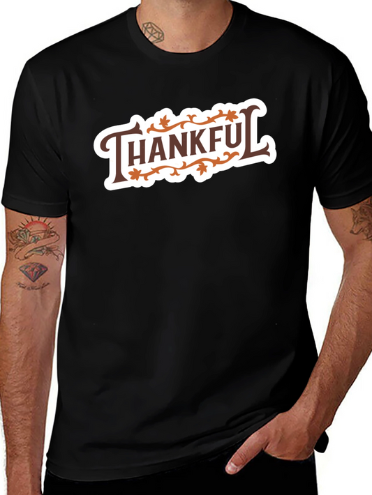 Thankful T-Shirt Fall Thanksgiving Holiday Shirt