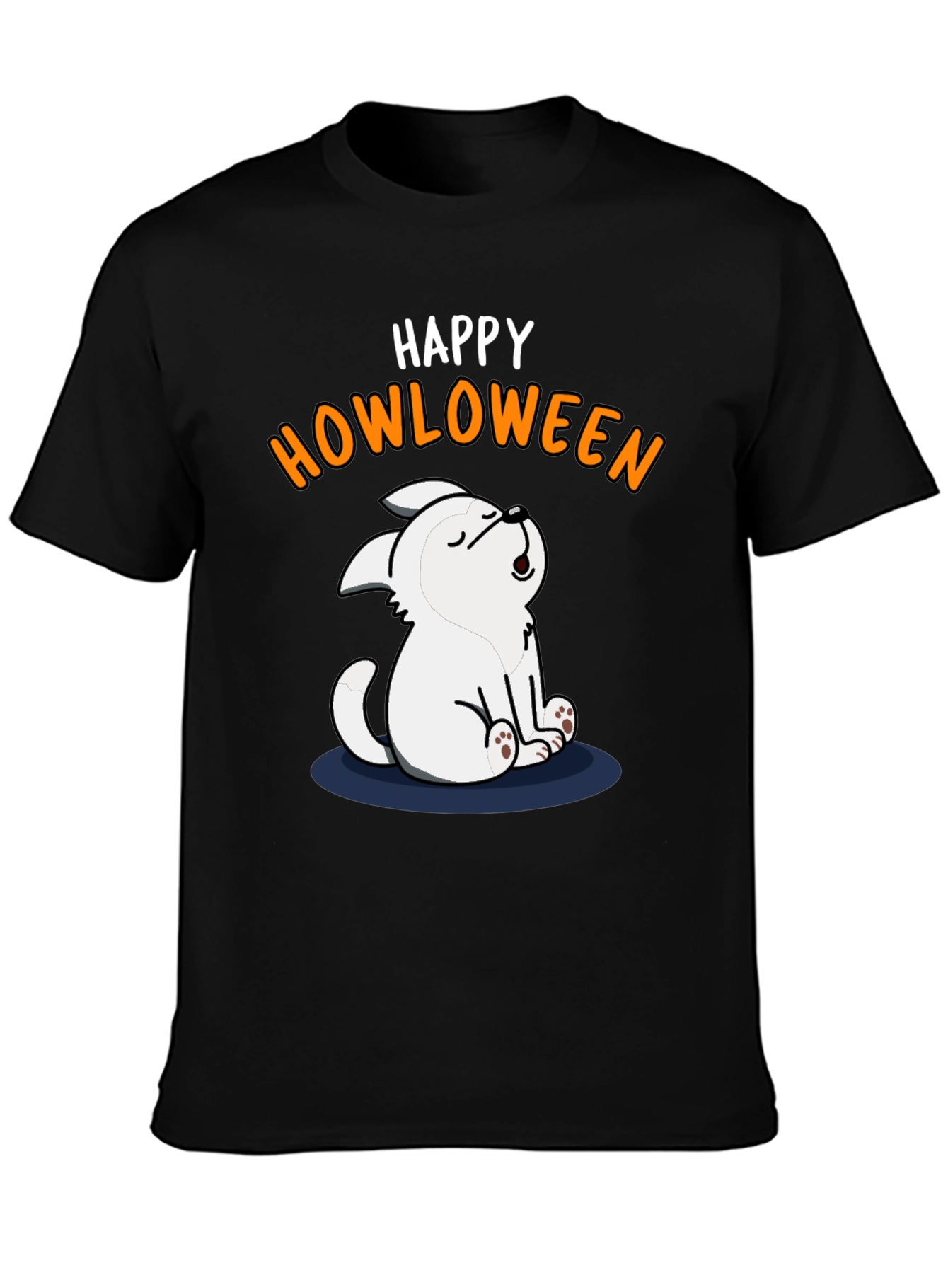 Happy Howloween T-Shirt - Spooky Cute Dog Halloween Tee