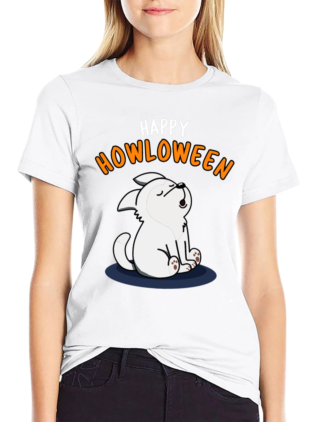 Happy Howloween T-Shirt - Spooky Cute Dog Halloween Tee