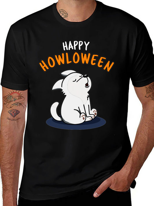 Happy Howloween T-Shirt - Spooky Cute Dog Halloween Tee