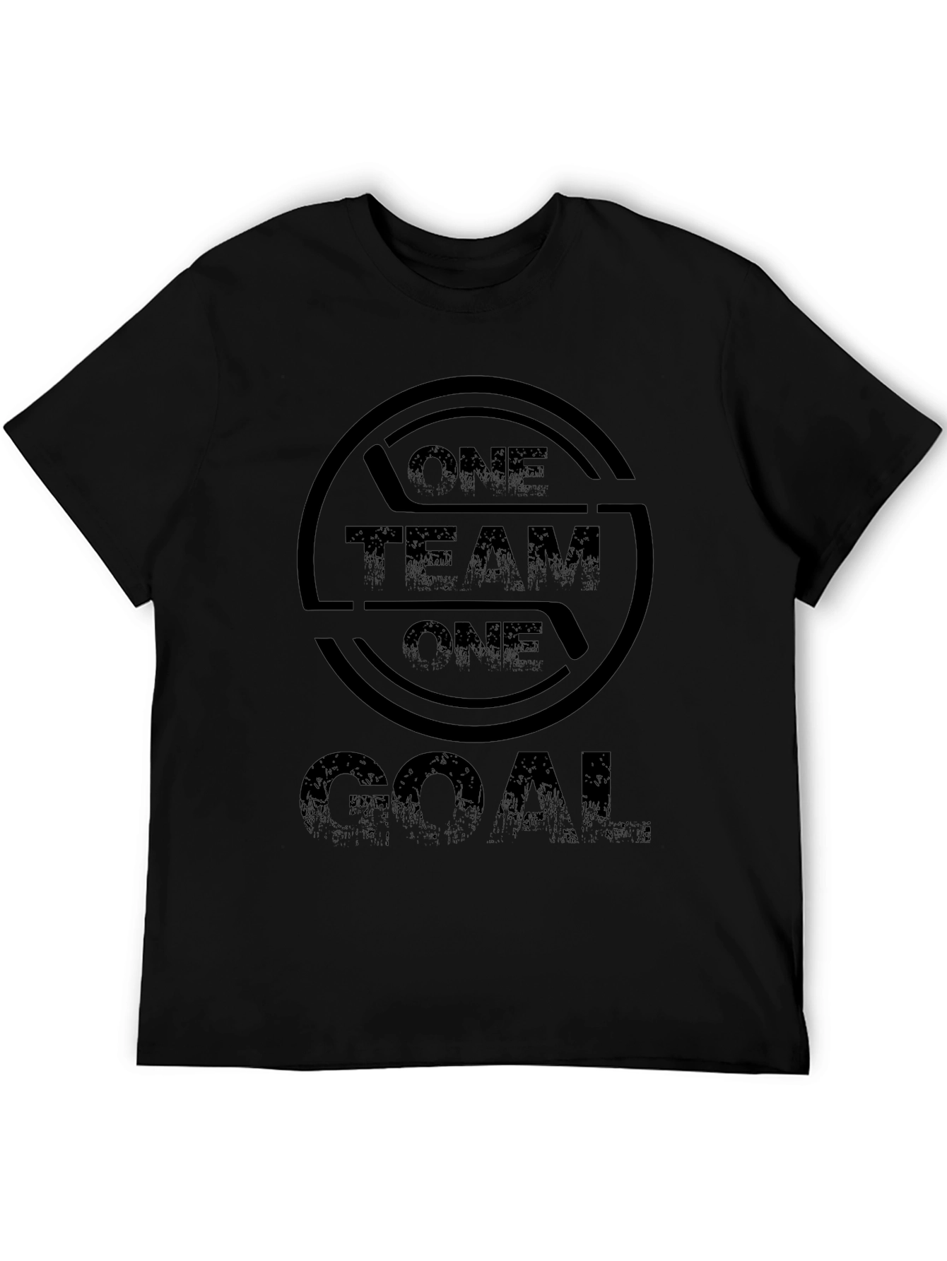 One Team One Goal Black T-Shirt