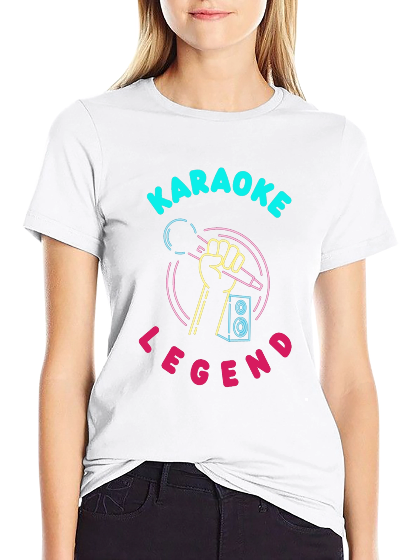 Karaoke Legend T-Shirt - Neon Design